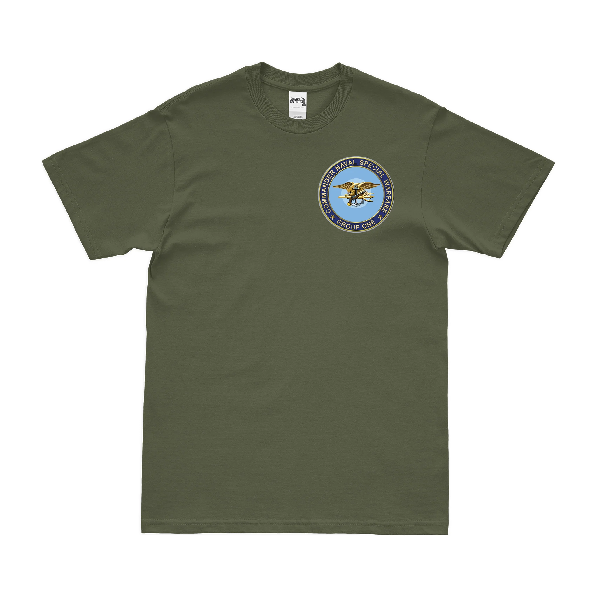Naval Special Warfare Group 1 (NSWG-1) Left Chest Emblem T-Shirt - Image 2