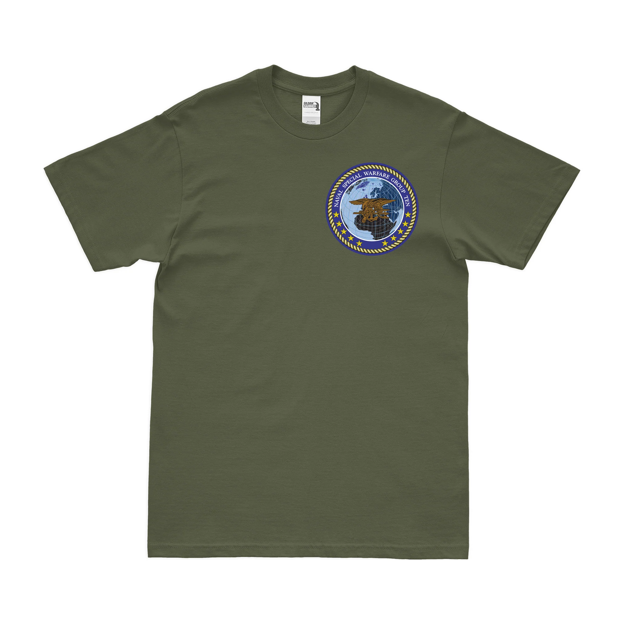 Naval Special Warfare Group 10 (NSWG-10) Left Chest Emblem T-Shirt - Image 2