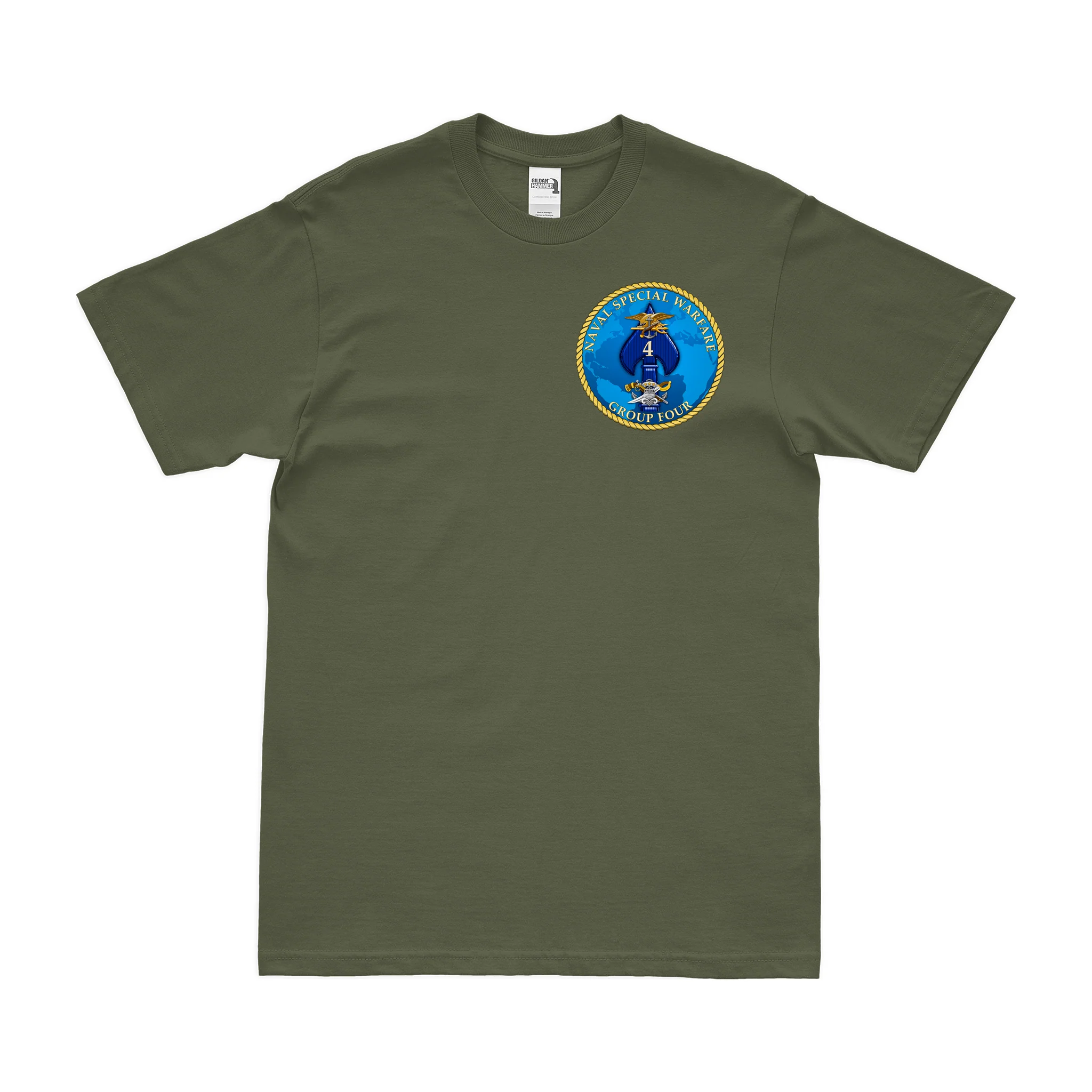 Naval Special Warfare Group 4 (NSWG-4) Left Chest Emblem T-Shirt - Image 2