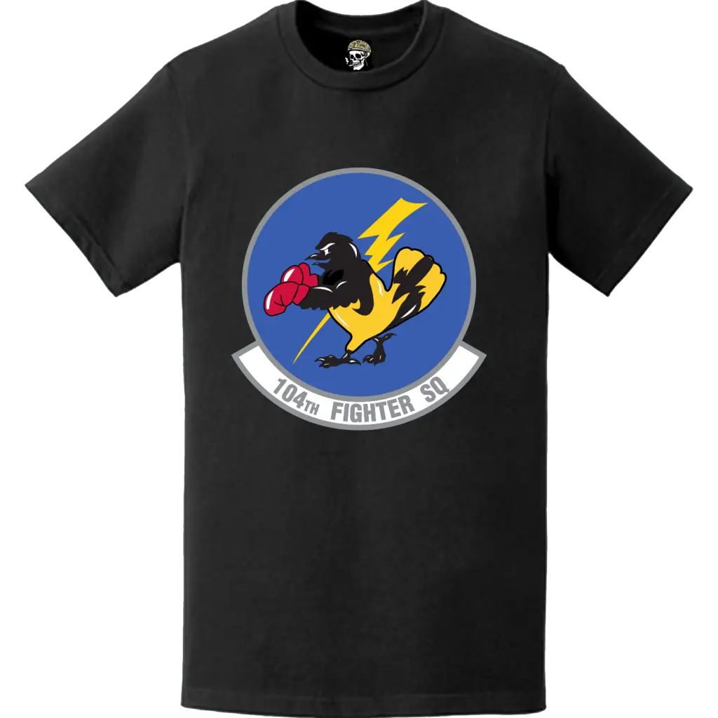 Official 104th Fighter Squadron (104th FS) 'Fightin O's' Logo Emblem T-Shirt