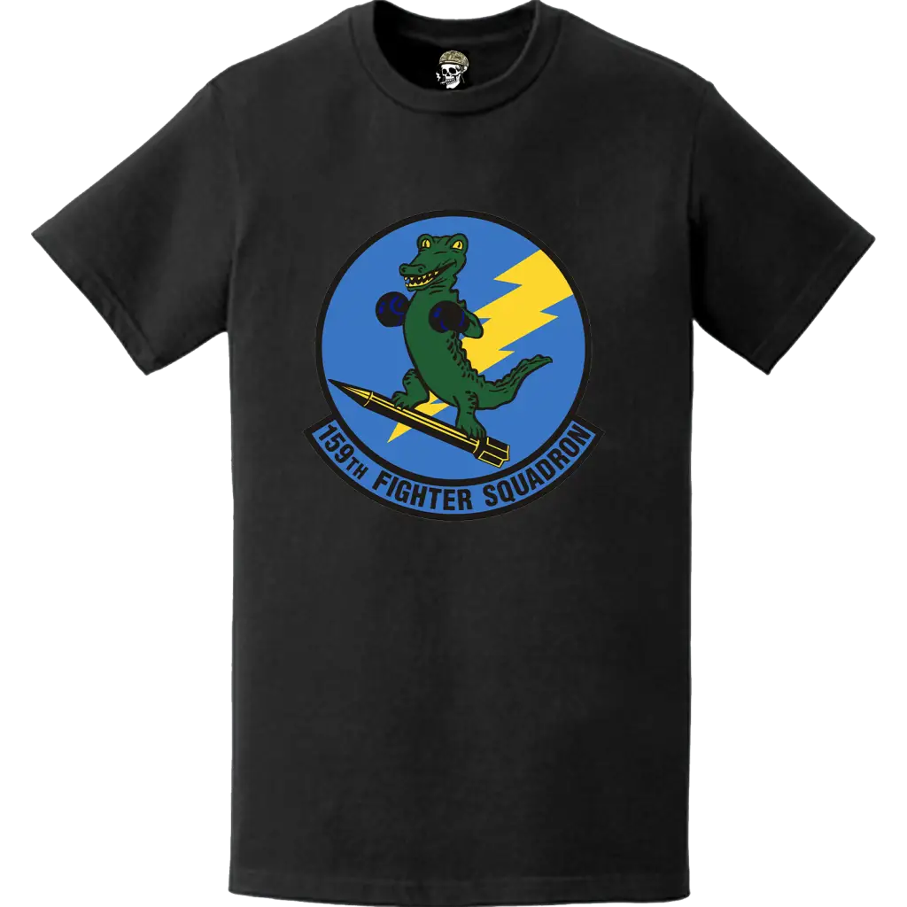 Official 159th Fighter Squadron (159th FS) 'Boxin' Gators' Logo Emblem T-Shirt