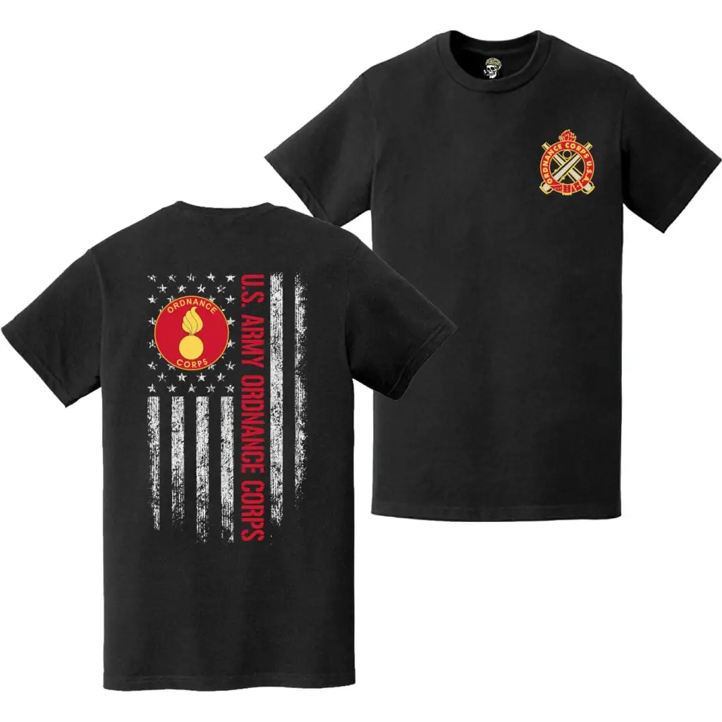 Ordance Corps Double-Sided American Flag T-Shirt