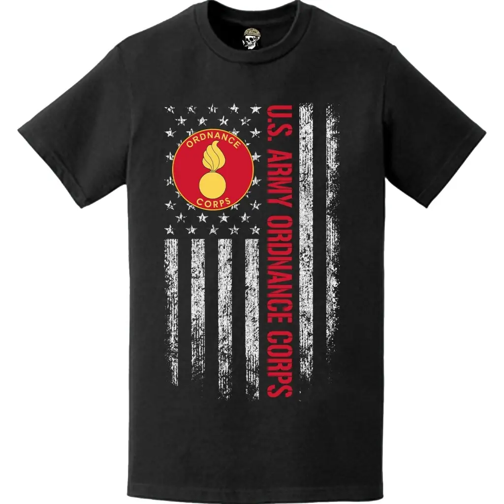 Ordnance Corps American Flag Emblem T-Shirt