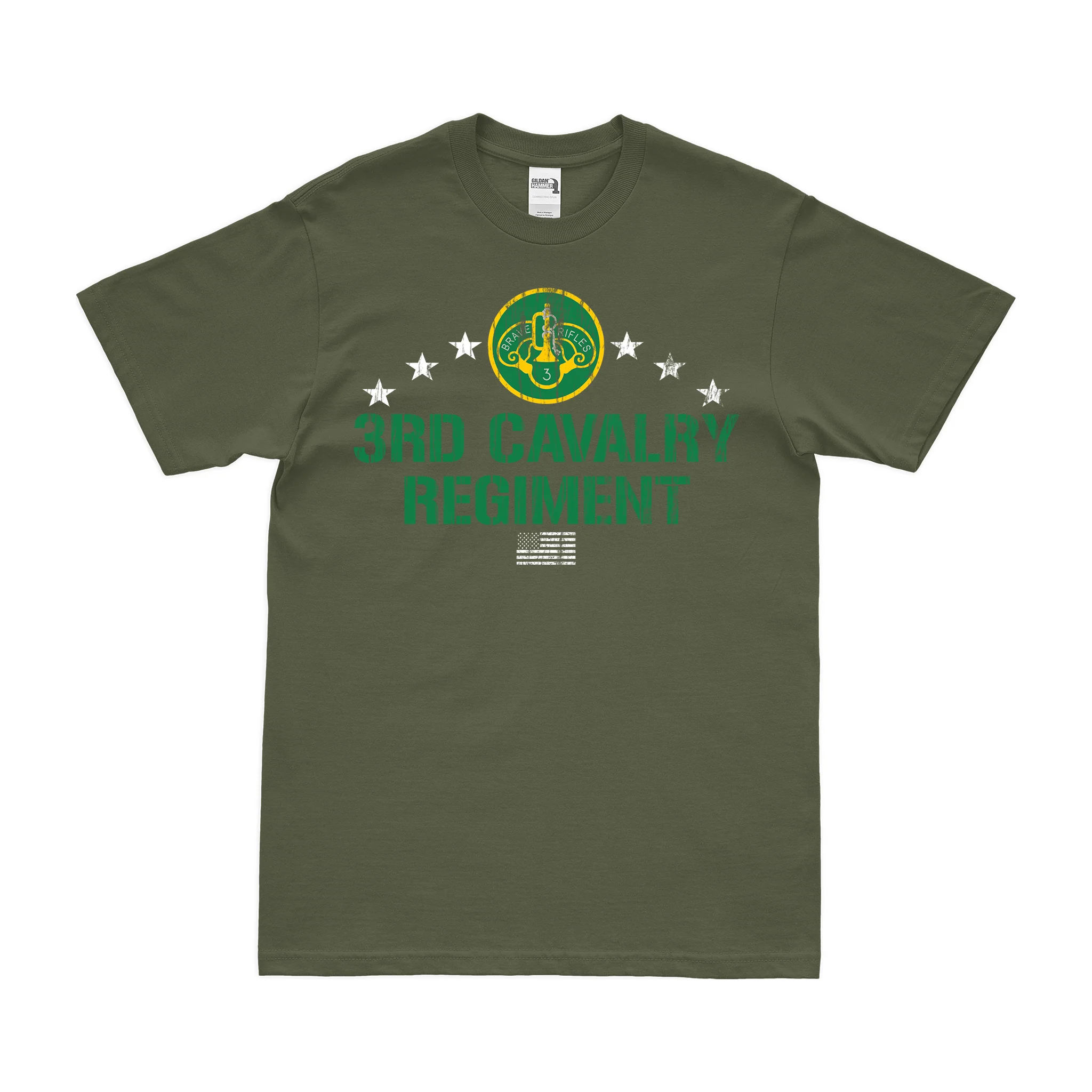 Patriotic 3d Cavalry Regiment T-Shirt - Image 4