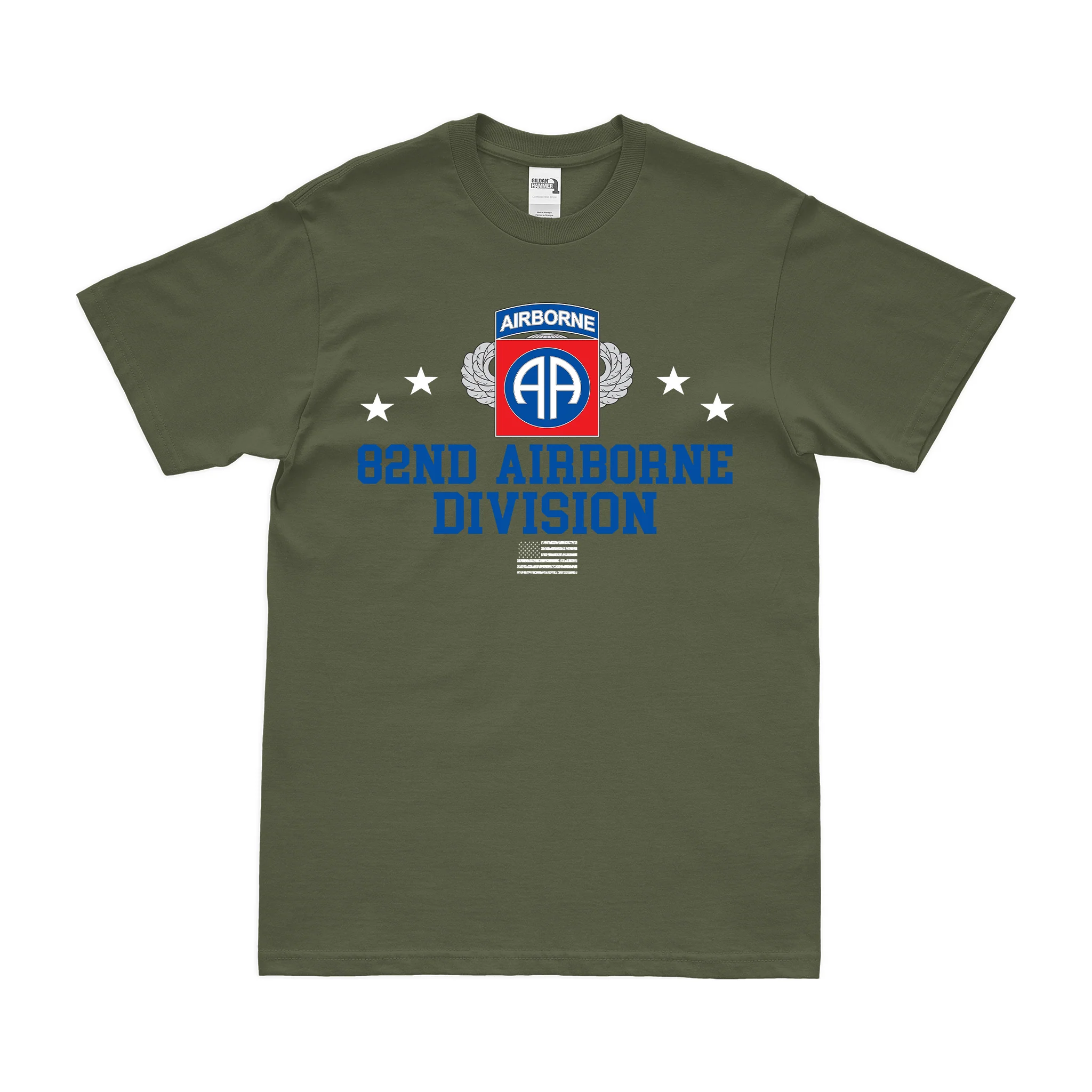 Patriotic 82nd Airborne Division T-Shirt - Image 2
