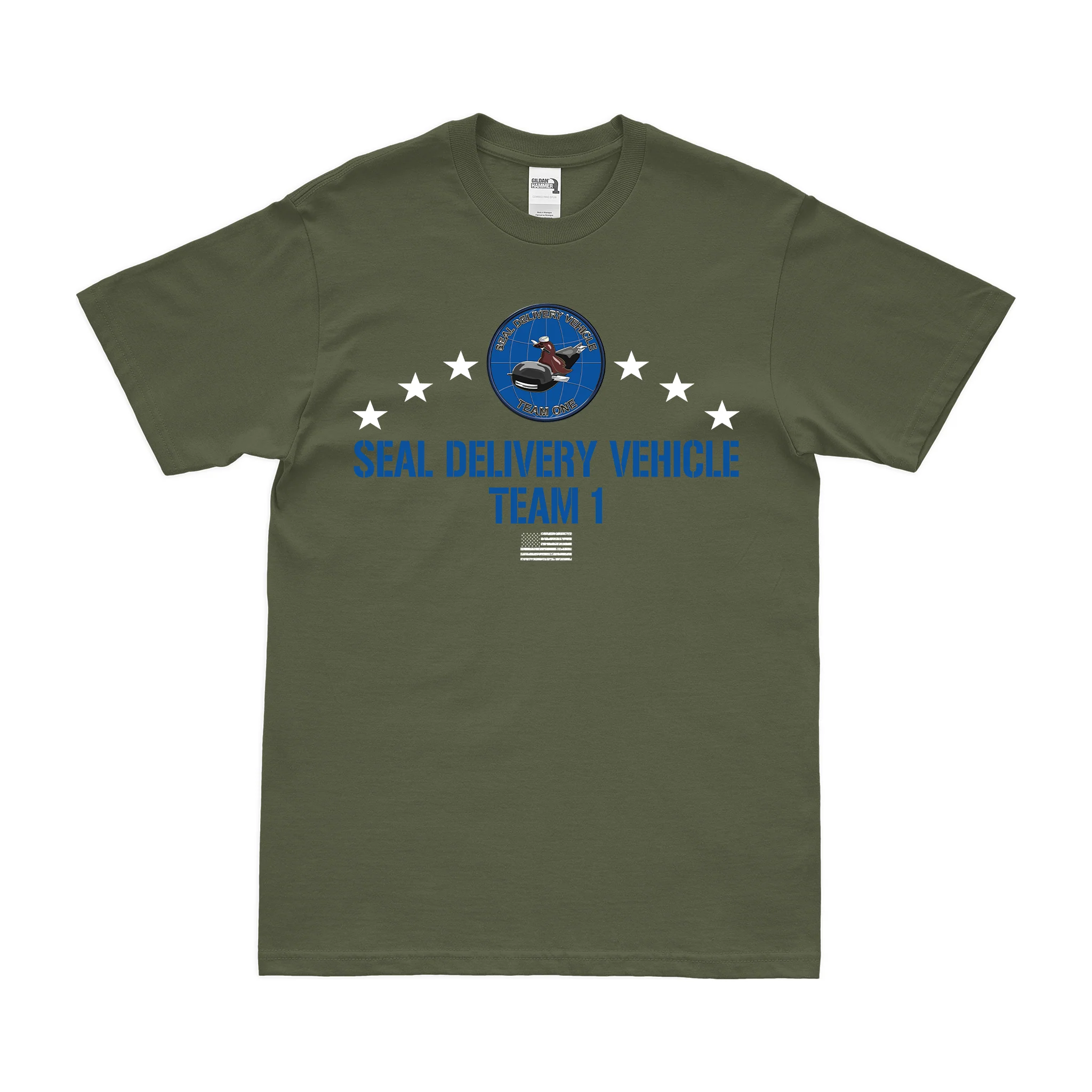 Patriotic SEAL Delivery Vehicle Team 1 (SDVT-1) T-Shirt - Image 2
