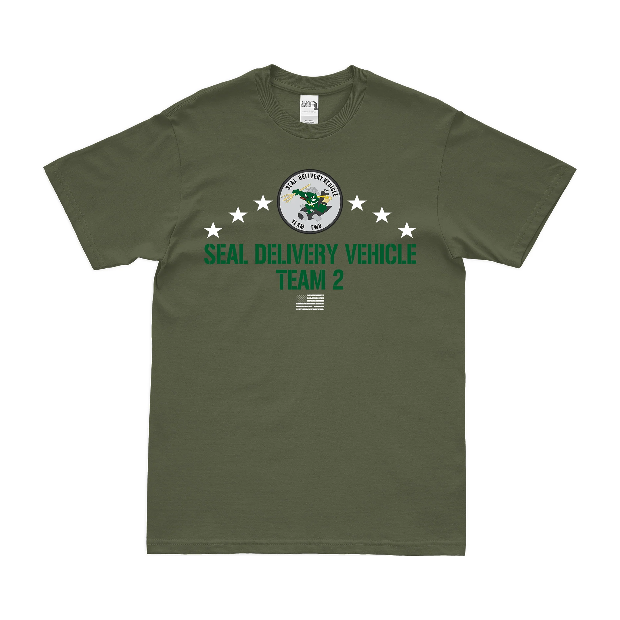 Patriotic SEAL Delivery Vehicle Team 2 (SDVT-2) T-Shirt - Image 2