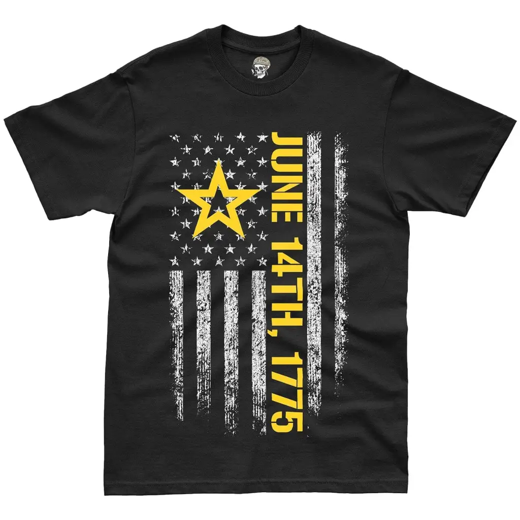 Patriotic U.S. Army American Flag Birthday T-Shirt