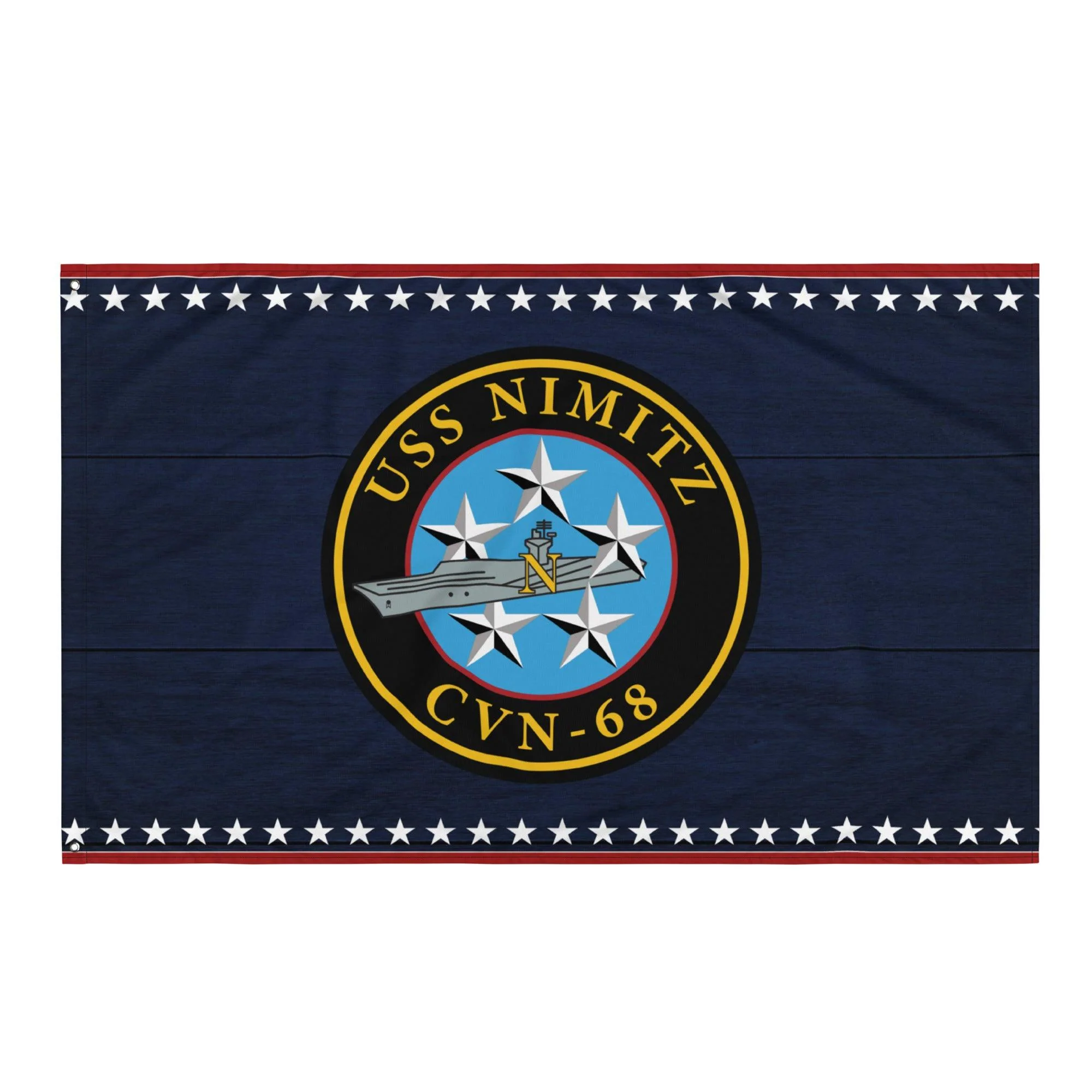 Patriotic USS Nimitz (CVN-68) Aircraft Carrier Flag