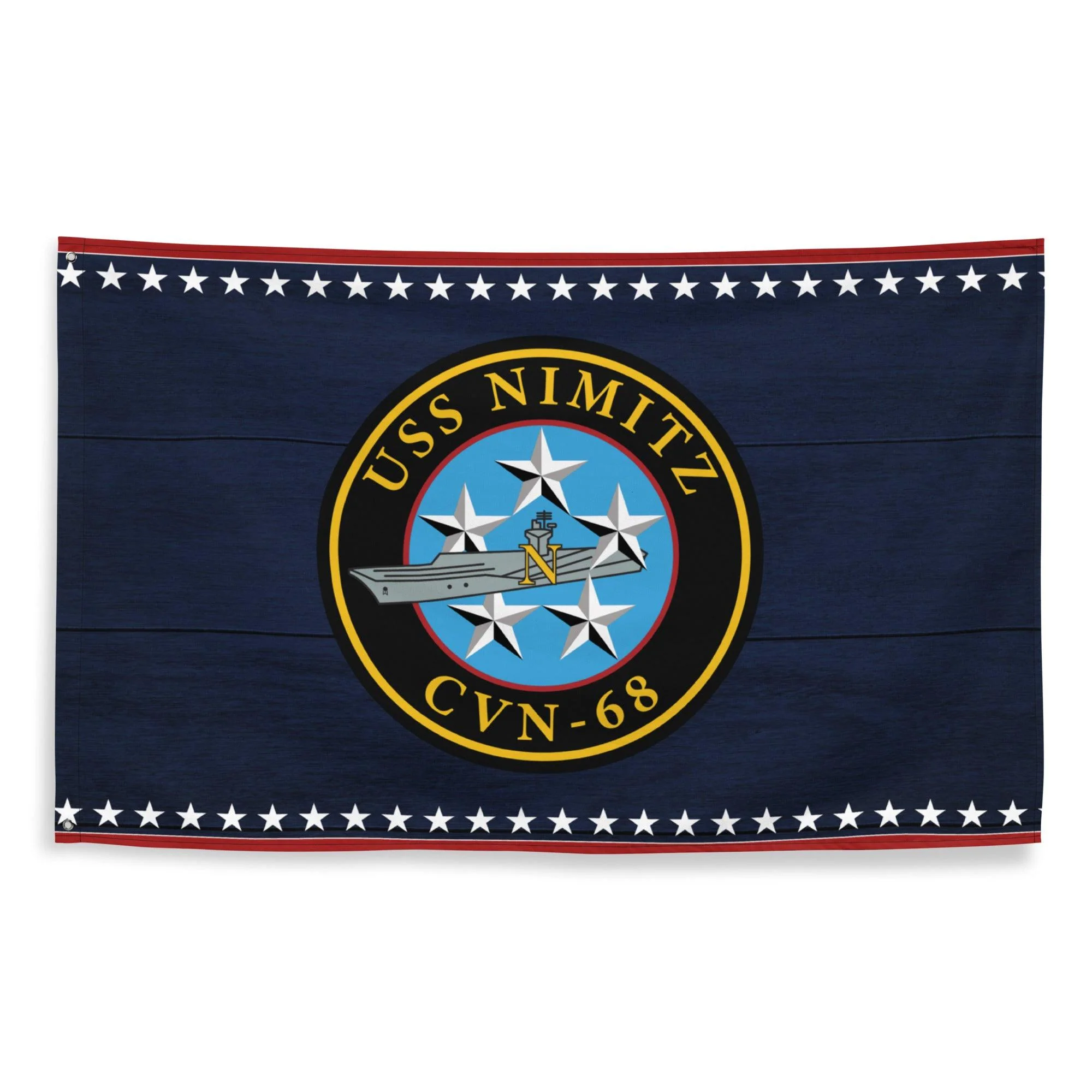 Patriotic USS Nimitz (CVN-68) Aircraft Carrier Flag - Image 4