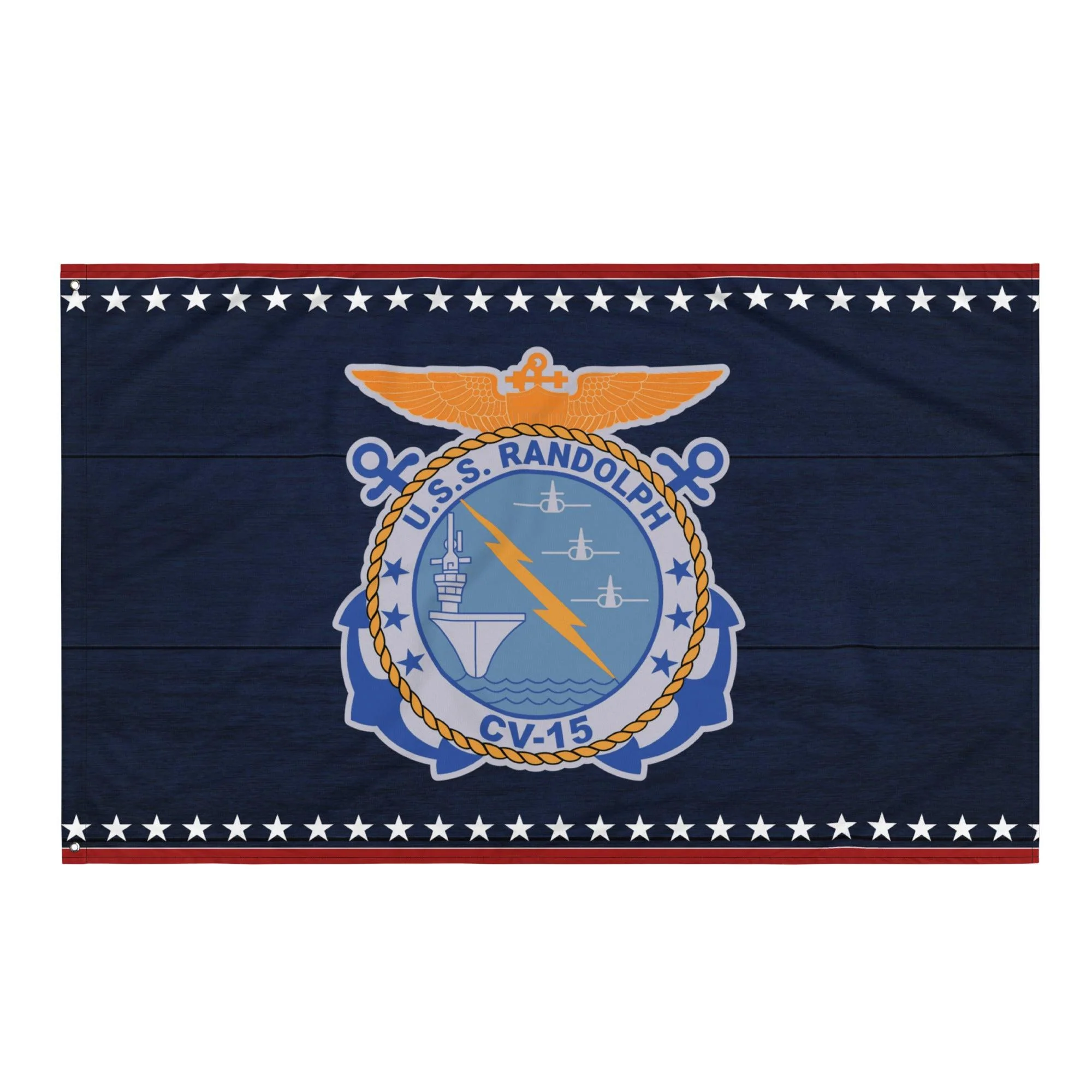 Patriotic USS Randolph (CV-15) Aircraft Carrier Flag