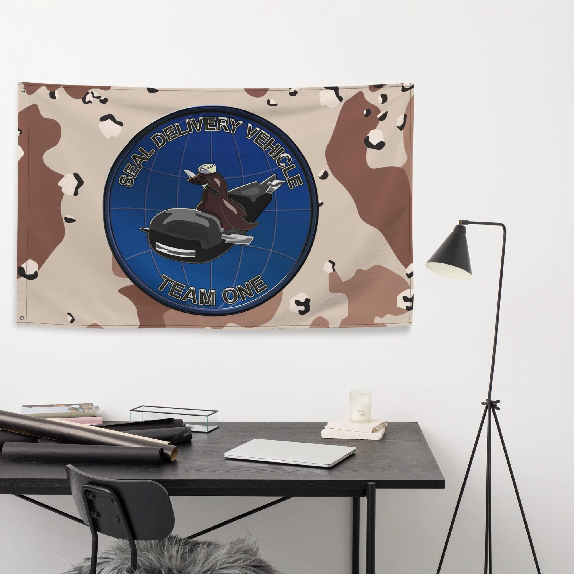 SEAL Delivery Vehicle Team 1 (SDVT-1) Chocolate-Chip Camo Flag - Image 3