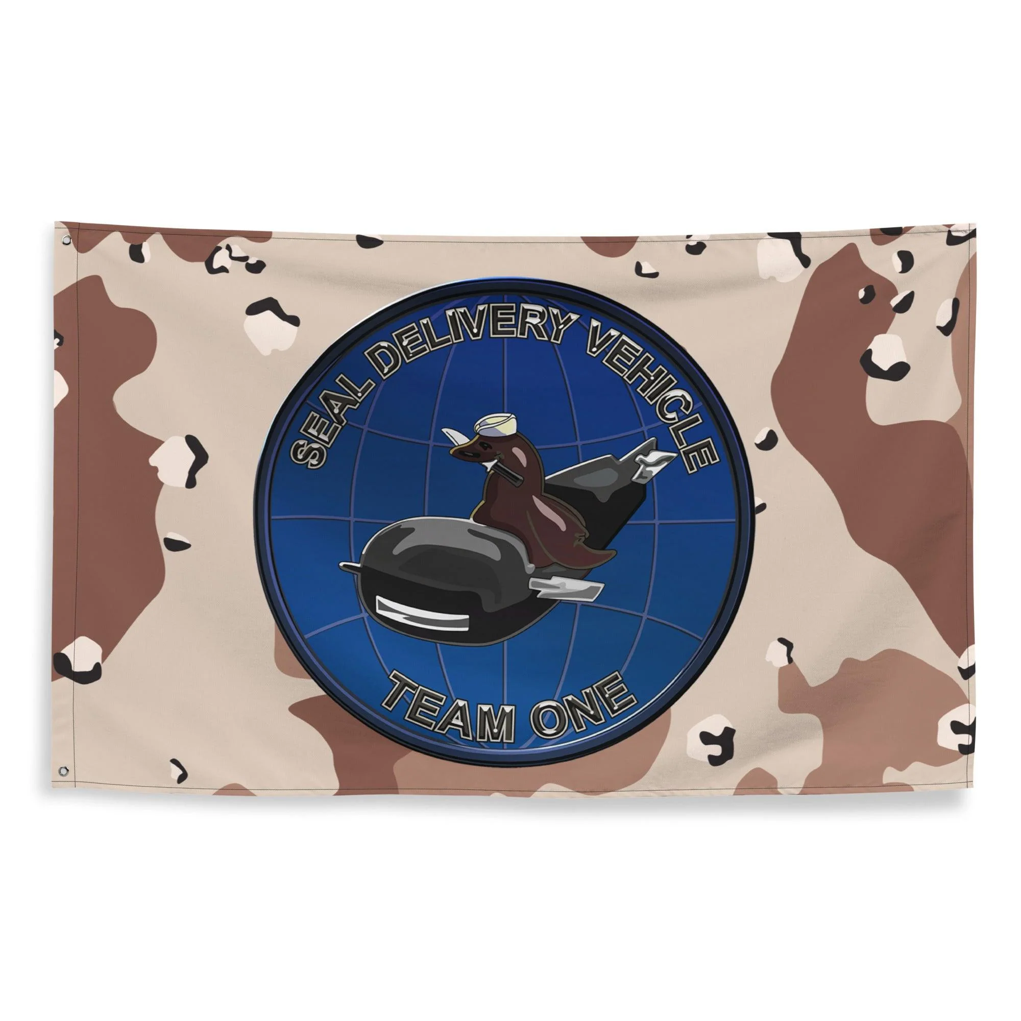 SEAL Delivery Vehicle Team 1 (SDVT-1) Chocolate-Chip Camo Flag - Image 4
