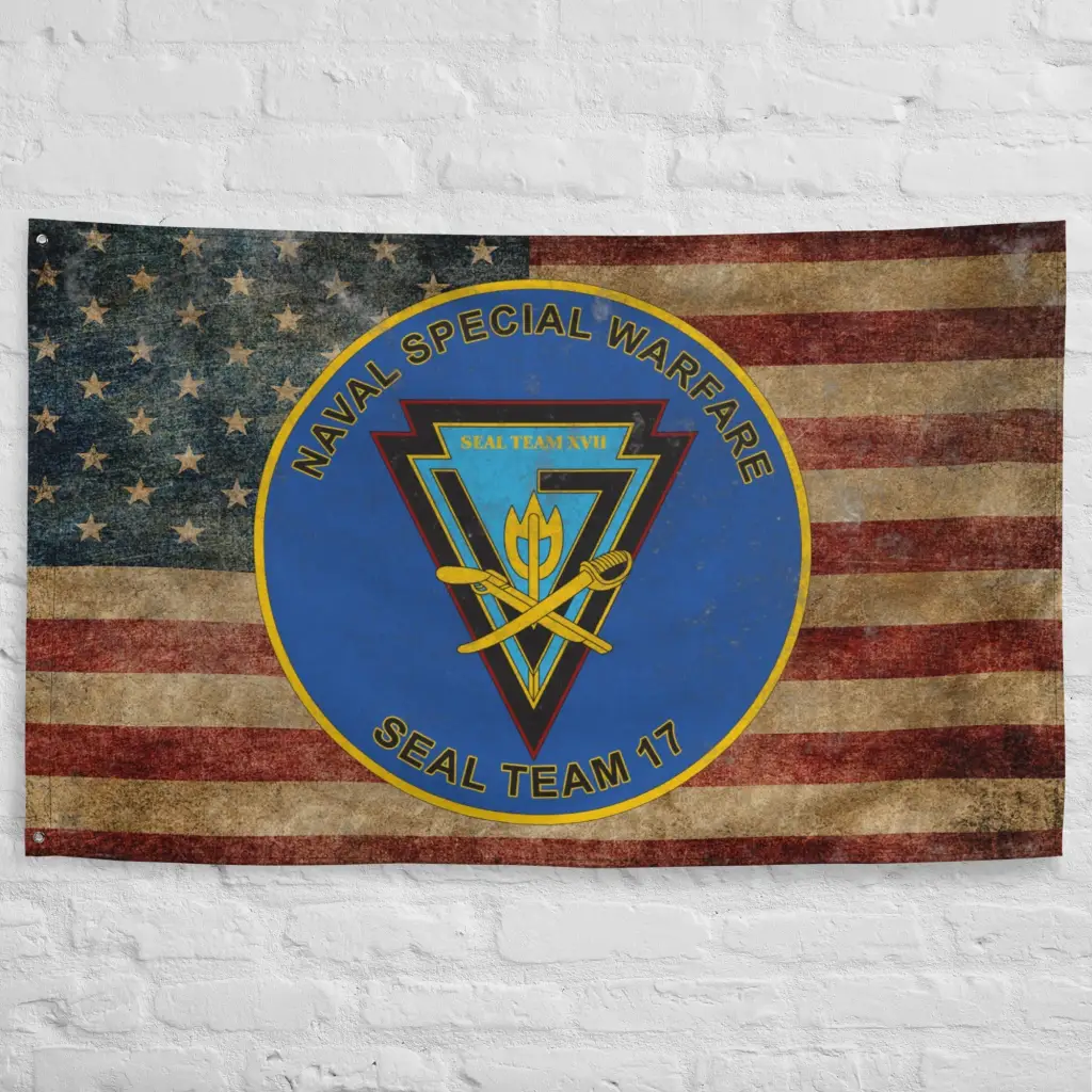 SEAL Team 17 Emblem Indoor Wall Flag - Image 4