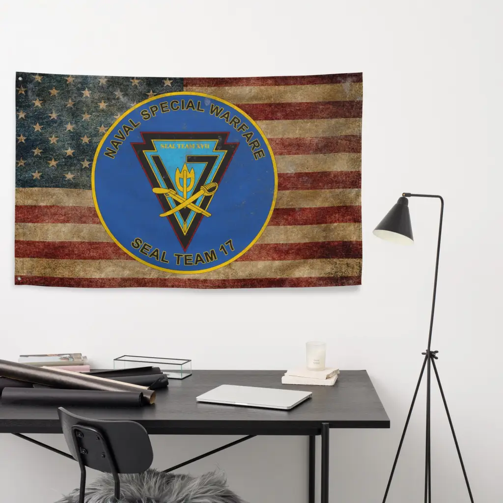 SEAL Team 17 Emblem Indoor Wall Flag - Image 5