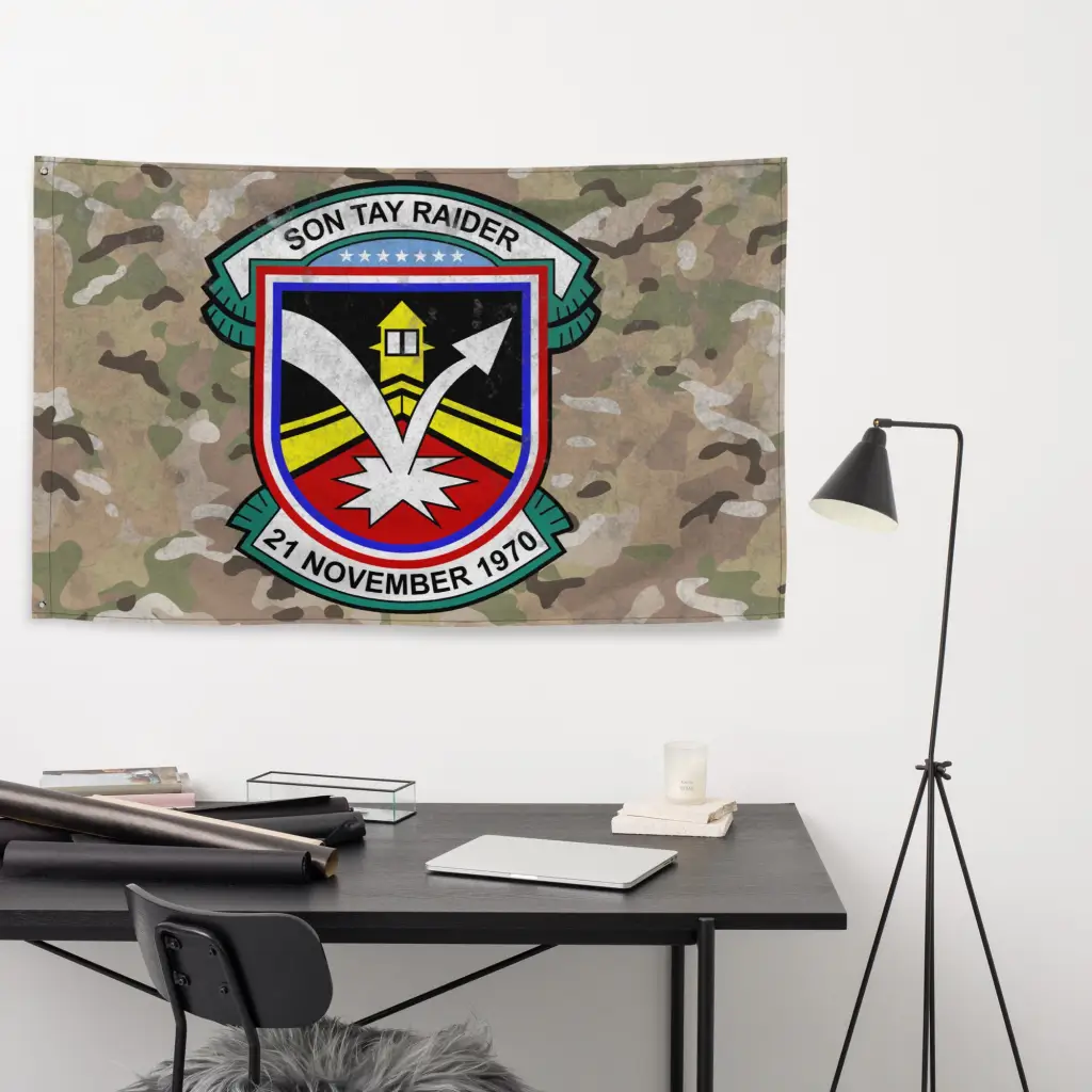 Son Tay Raiders Vietnam War Indoor Wall Flag - Image 4