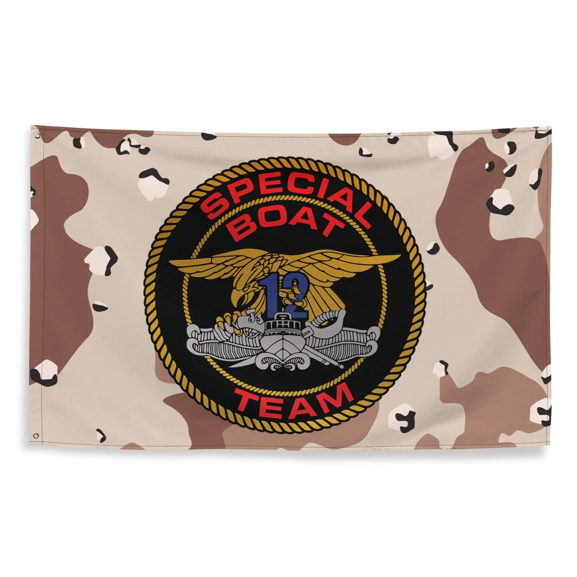 Special Boat Team 12 (SBT-12) SWCC Chocolate-Chip Camo Flag - Image 4