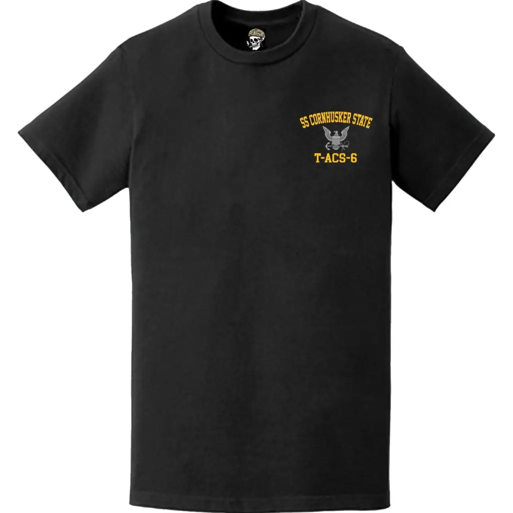 SS Cornhusker State (T-ACS-6) Left Chest T-Shirt