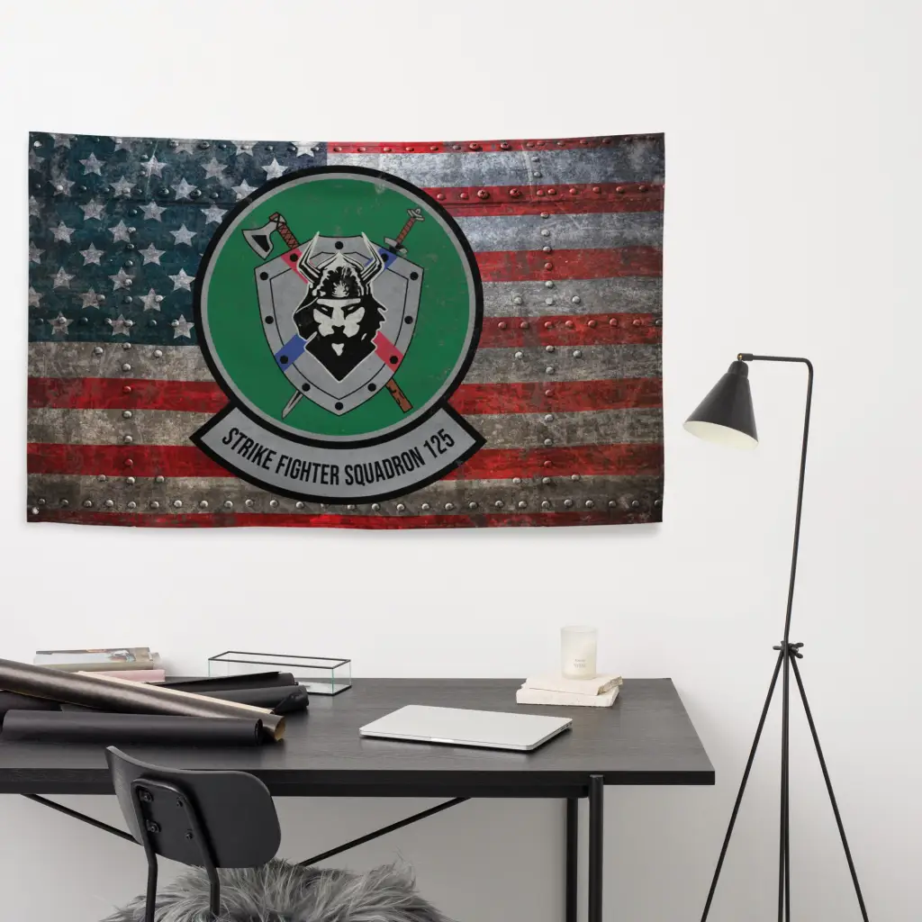 Strike Fighter Squadron 125 (VFA-125) Indoor Wall Flag - Image 4