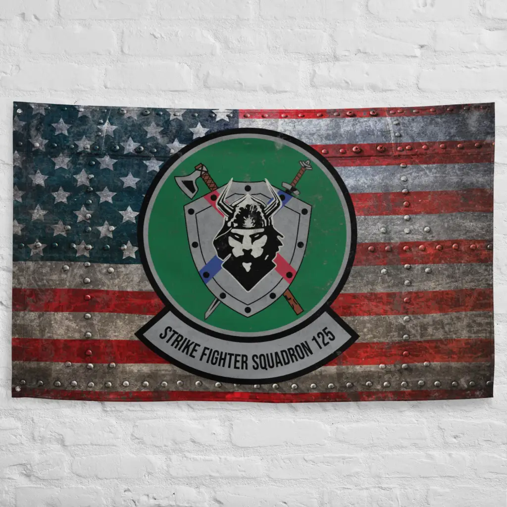 Strike Fighter Squadron 125 (VFA-125) Indoor Wall Flag - Image 5