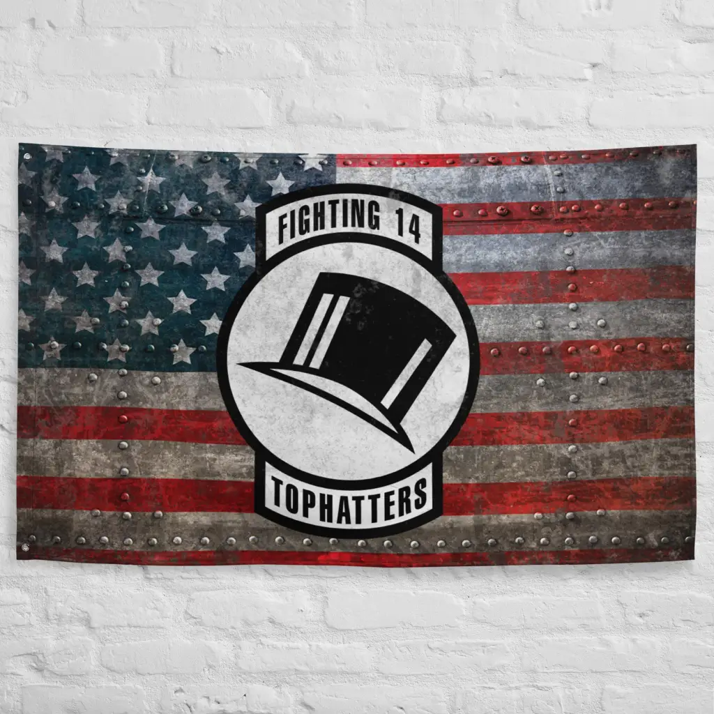 Strike Fighter Squadron 14 (VFA-14) Indoor Wall Flag - Image 2