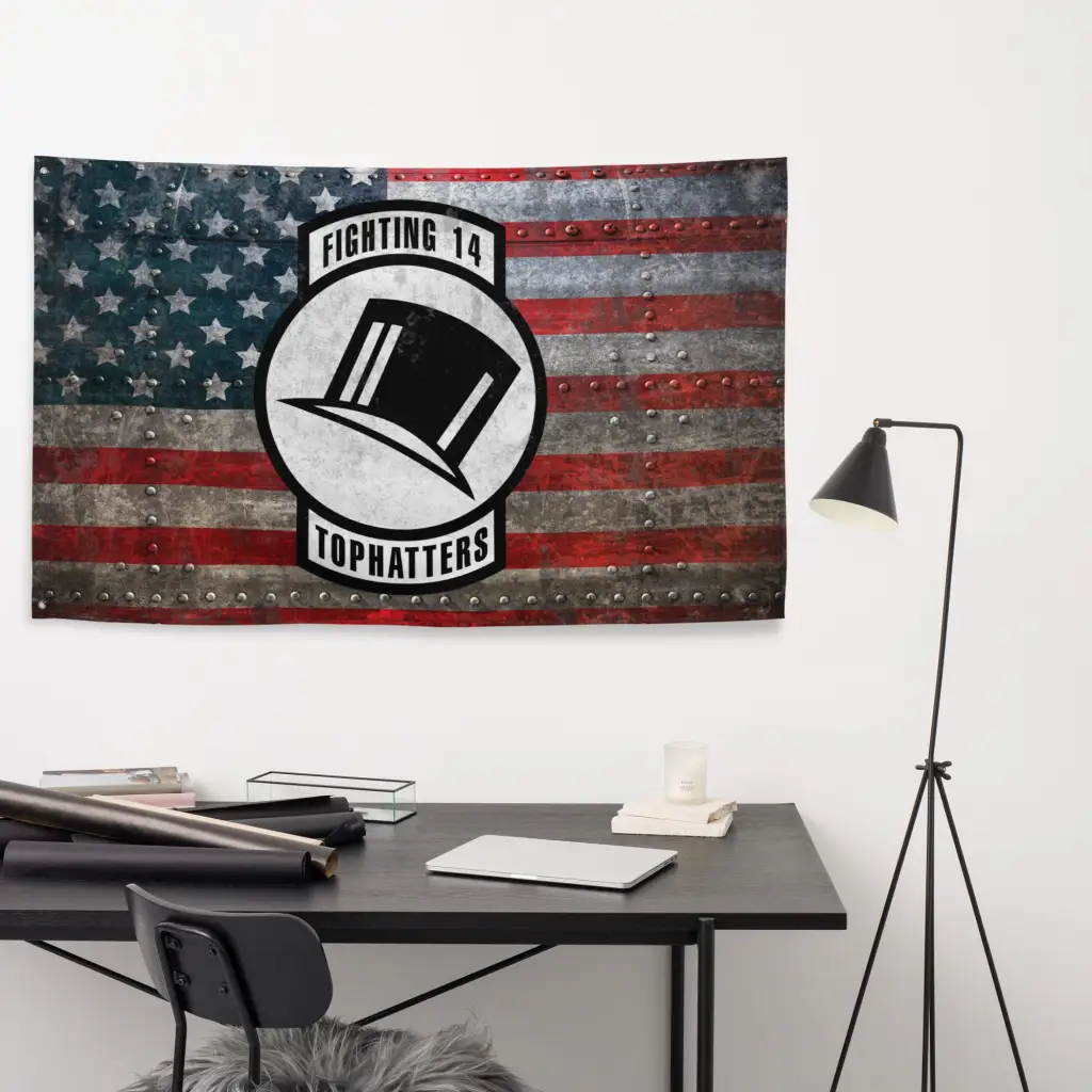 Strike Fighter Squadron 14 (VFA-14) Indoor Wall Flag - Image 3