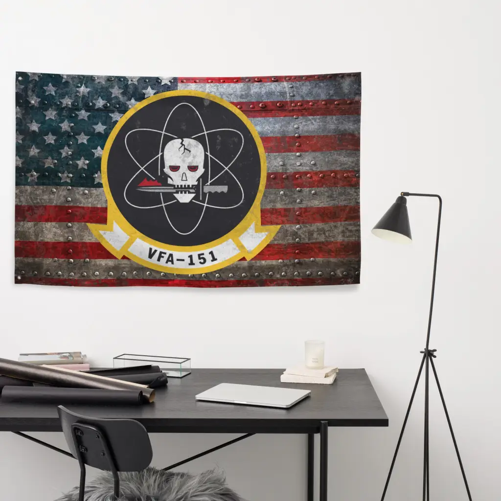 Strike Fighter Squadron 151 (VFA-151) Indoor Wall Flag - Image 4