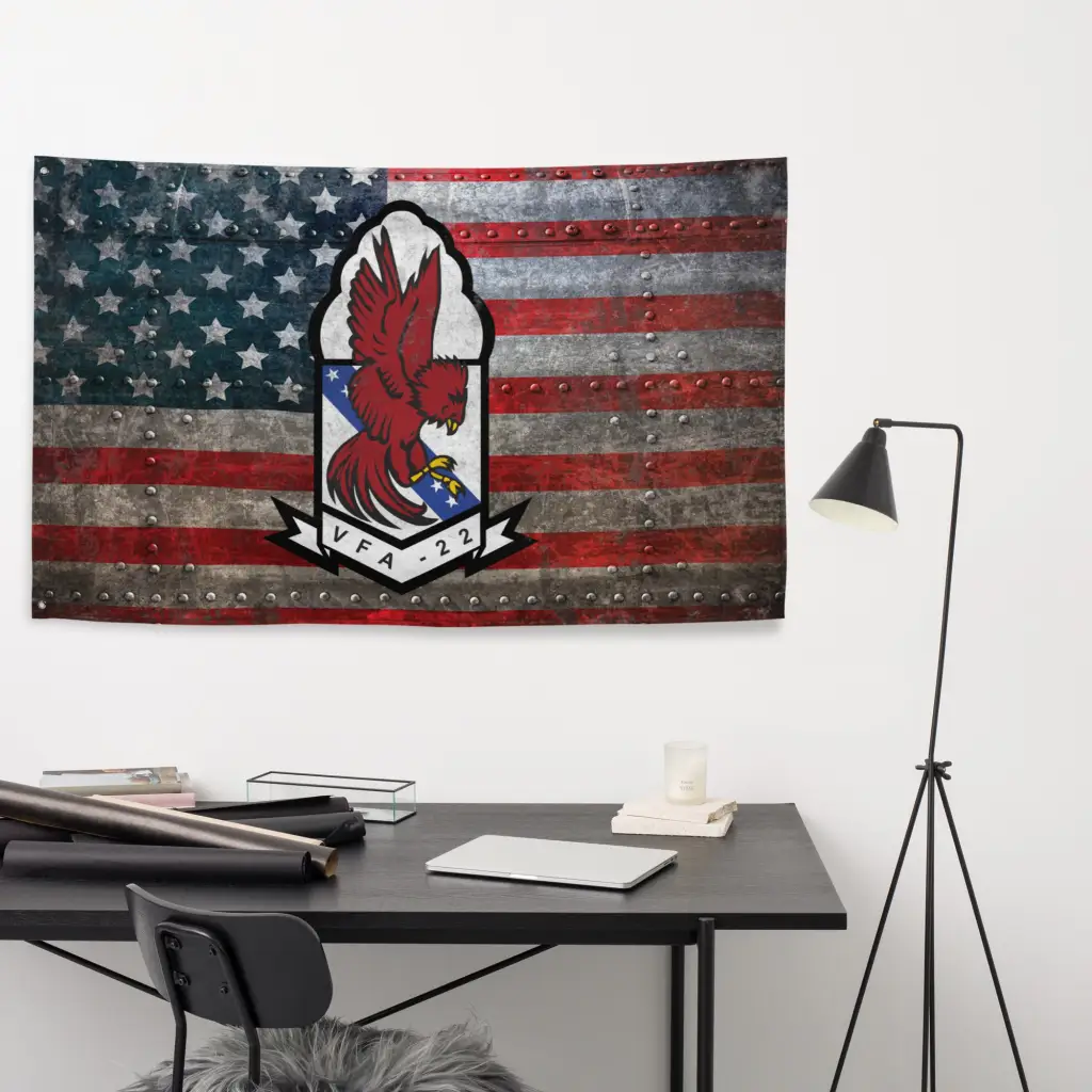 Strike Fighter Squadron 22 (VFA-22) Indoor Wall Flag - Image 4