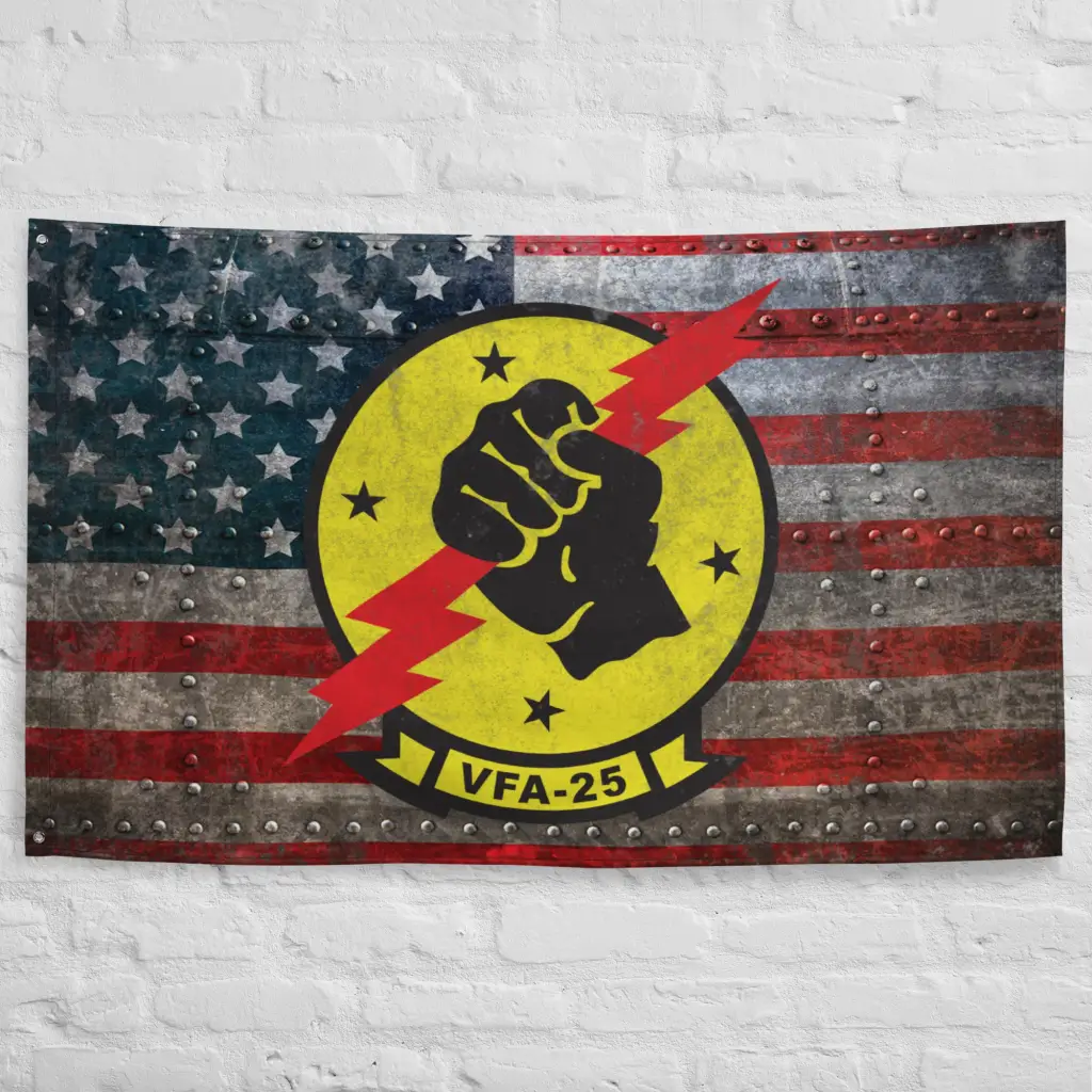 Strike Fighter Squadron 25 (VFA-25) Indoor Wall Flag - Image 5