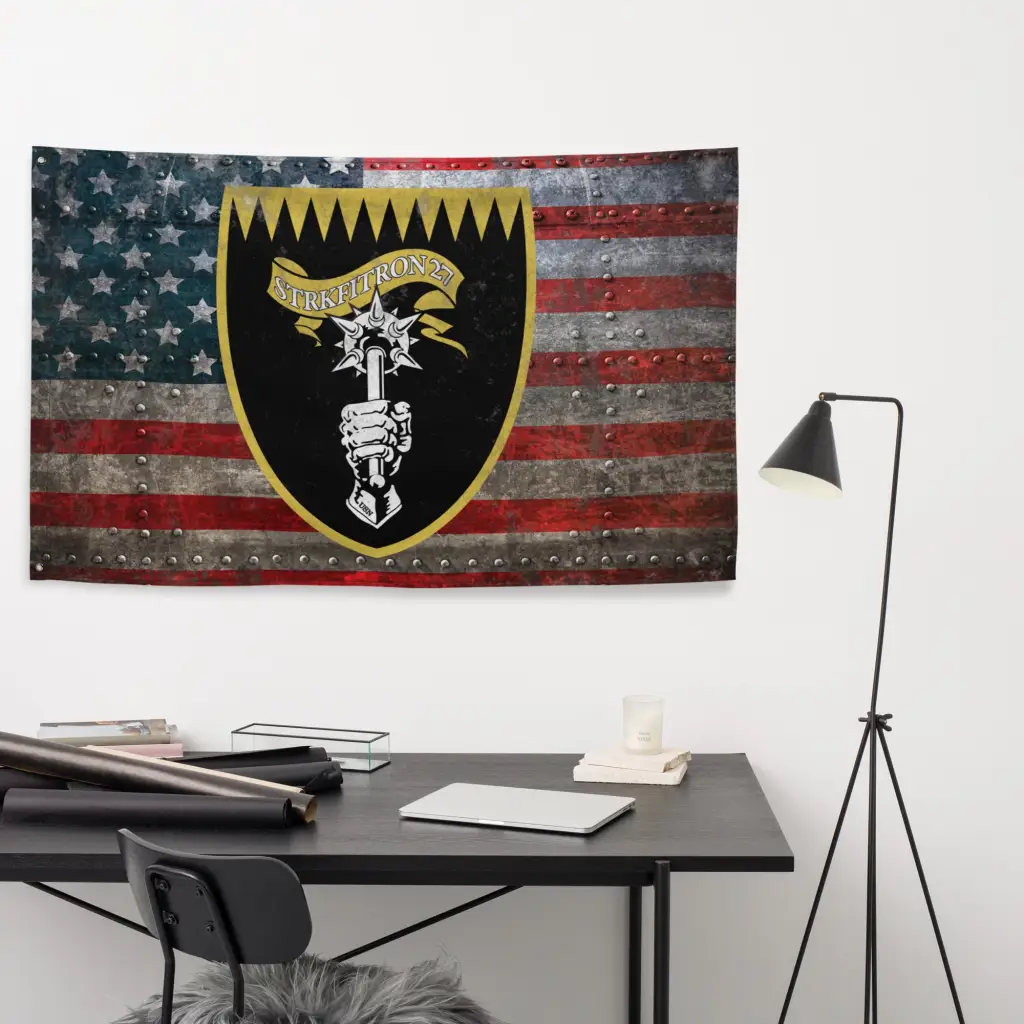 Strike Fighter Squadron 27 (VFA-27) Indoor Wall Flag - Image 4