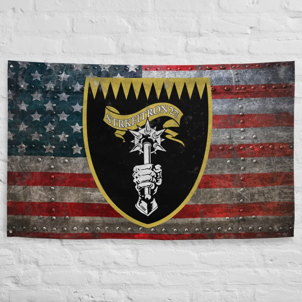 Strike Fighter Squadron 27 (VFA-27) Indoor Wall Flag - Image 5