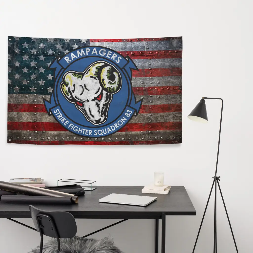 Strike Fighter Squadron 83 (VFA-83) Indoor Wall Flag - Image 4