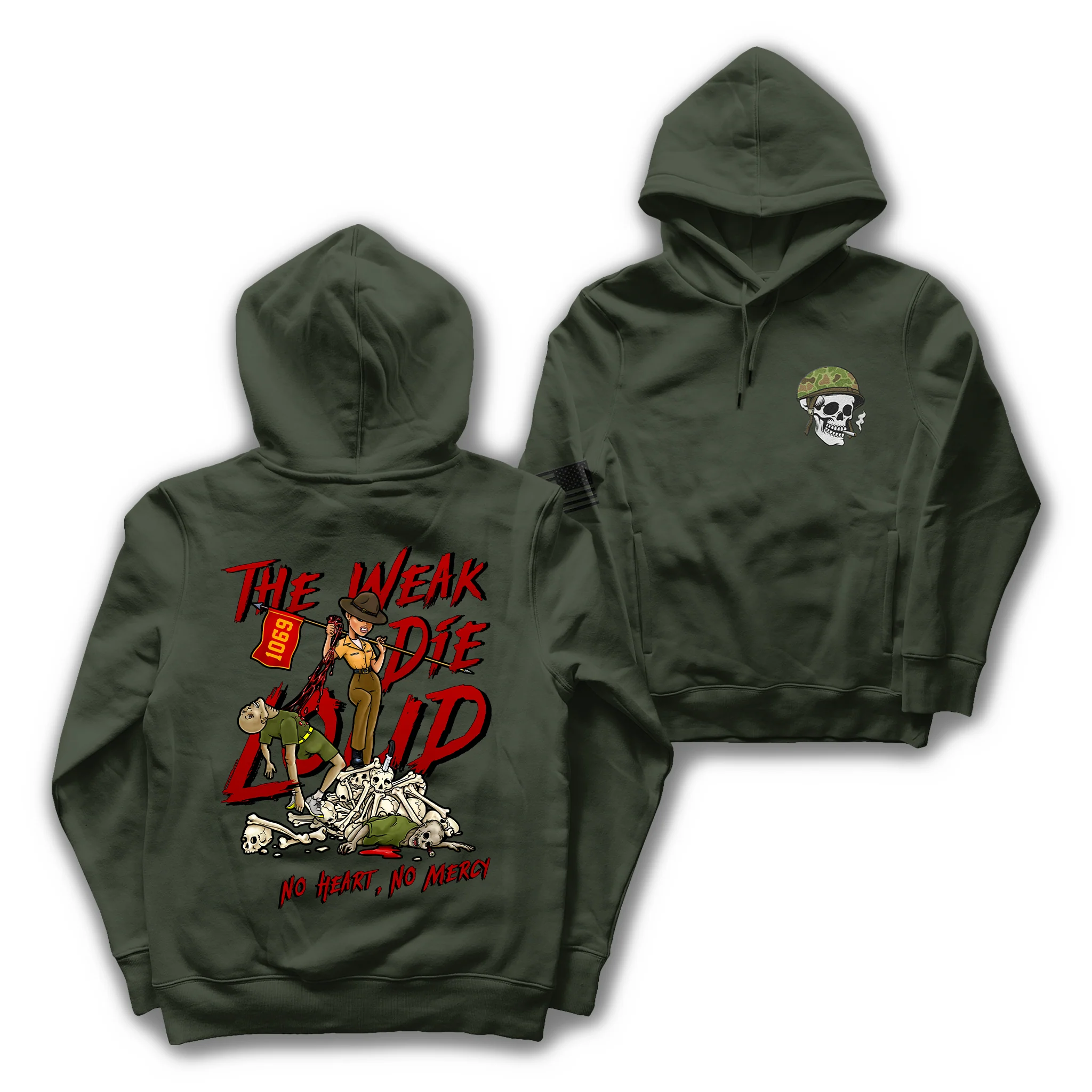“The Weak Die Loud” - Shaniya Drill Instructor Hoodie - Image 2