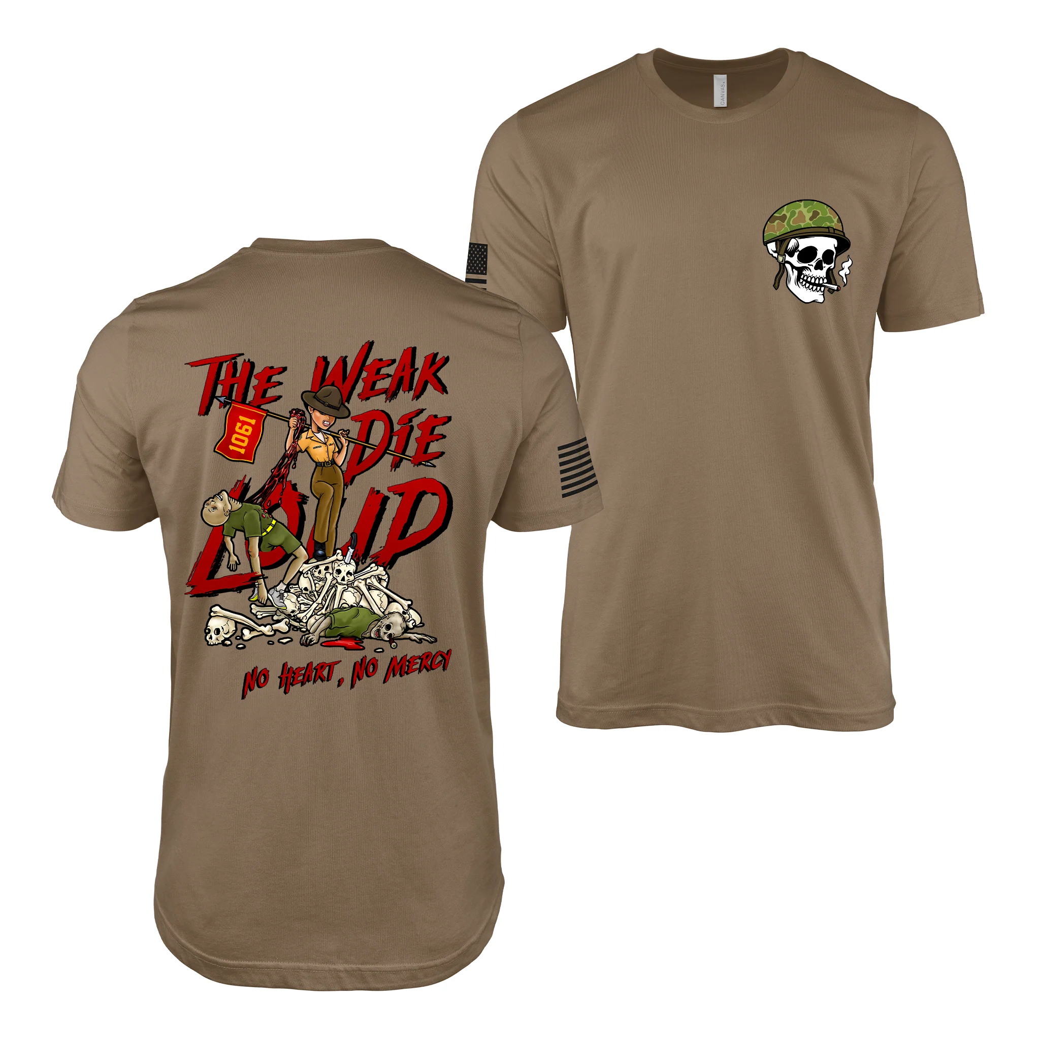 “The Weak Die Loud” - Shaniya Drill Instructor T-Shirt - Image 4