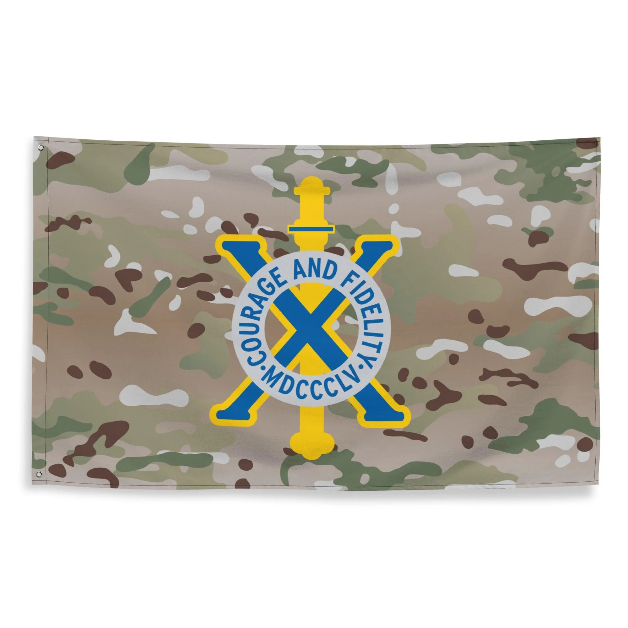U.S. Army 10th Infantry Regiment Multicam Flag - Image 4