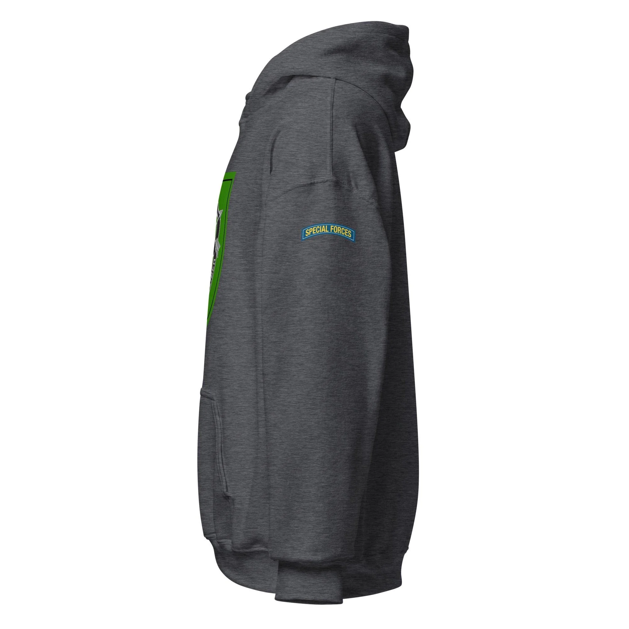U.S. Army 10th Special Forces Group (10th SFG) Beret Flash Unisex Hoodie - Image 12