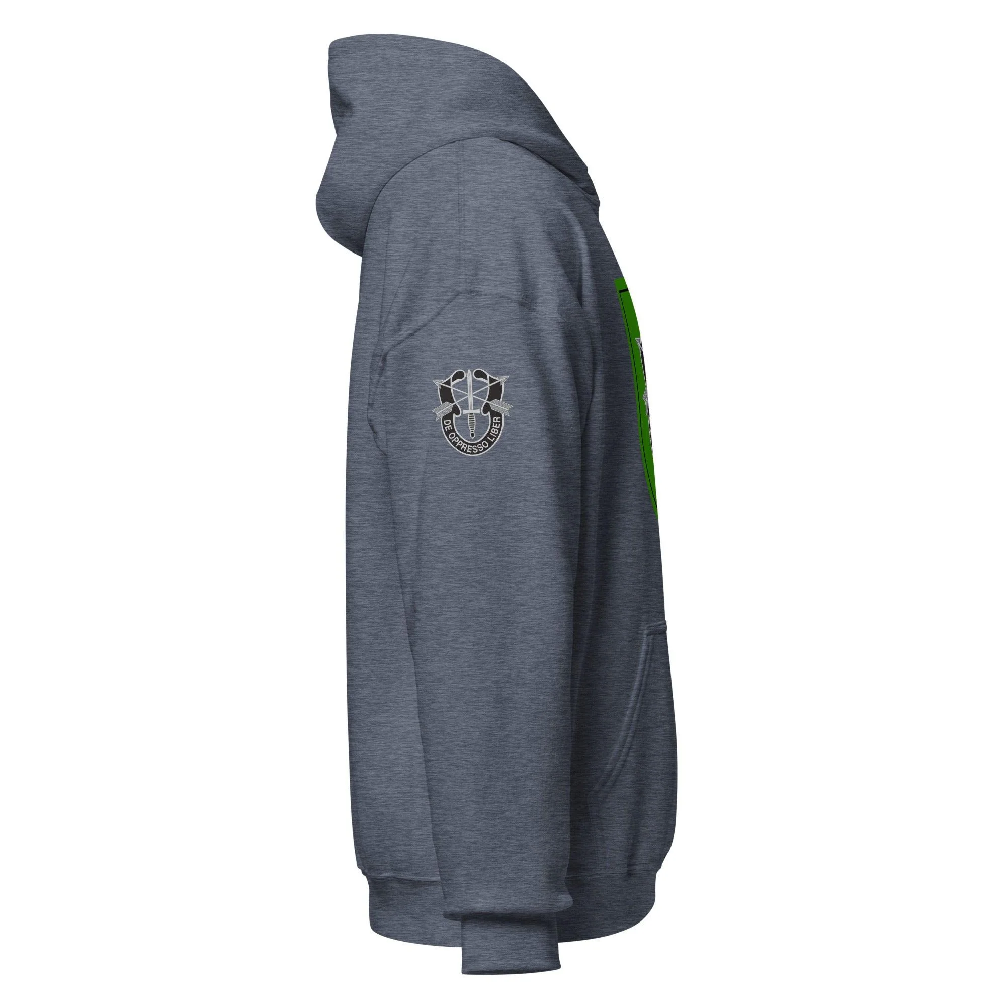 U.S. Army 10th Special Forces Group (10th SFG) Beret Flash Unisex Hoodie - Image 18