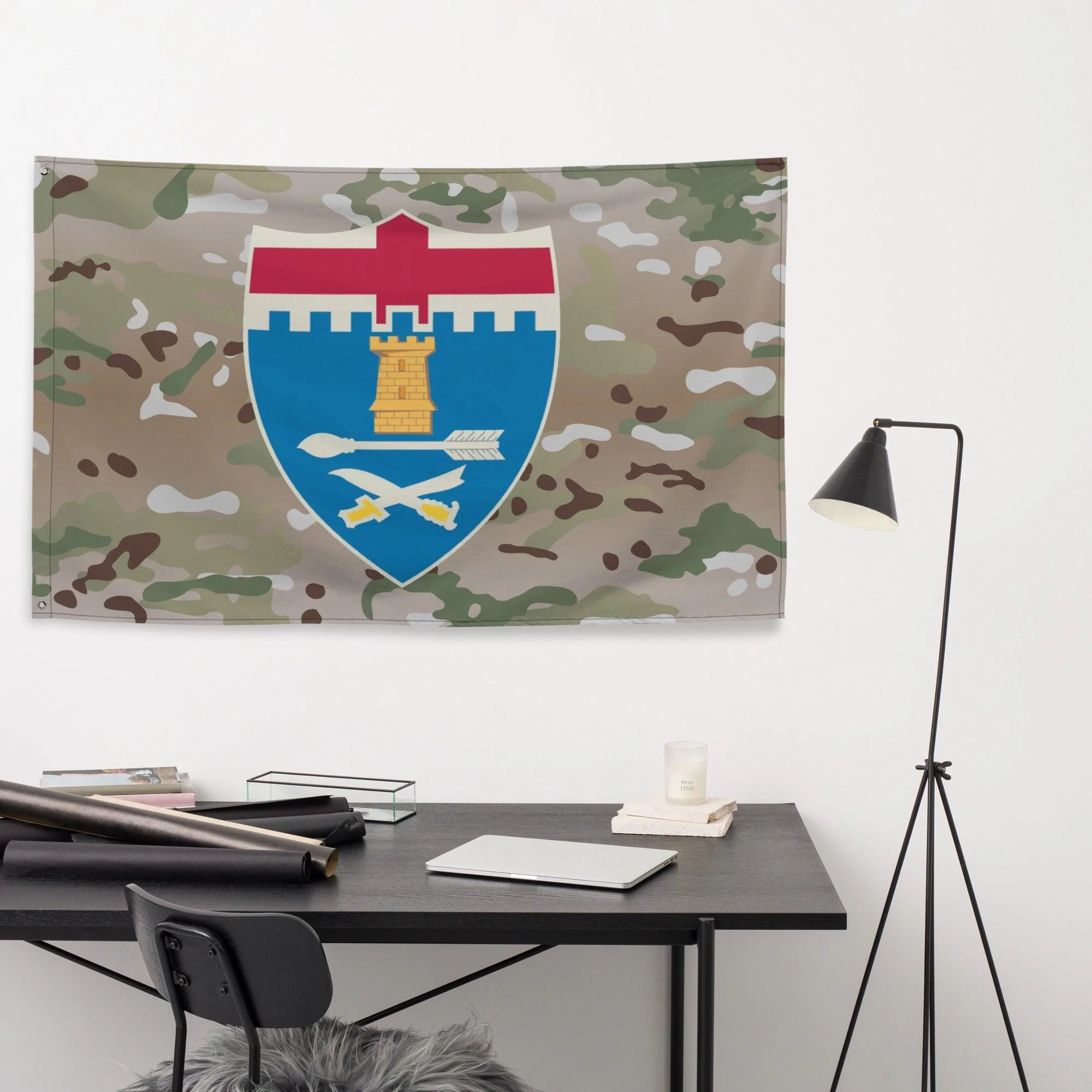 U.S. Army 11th Infantry Regiment Multicam Flag - Image 3