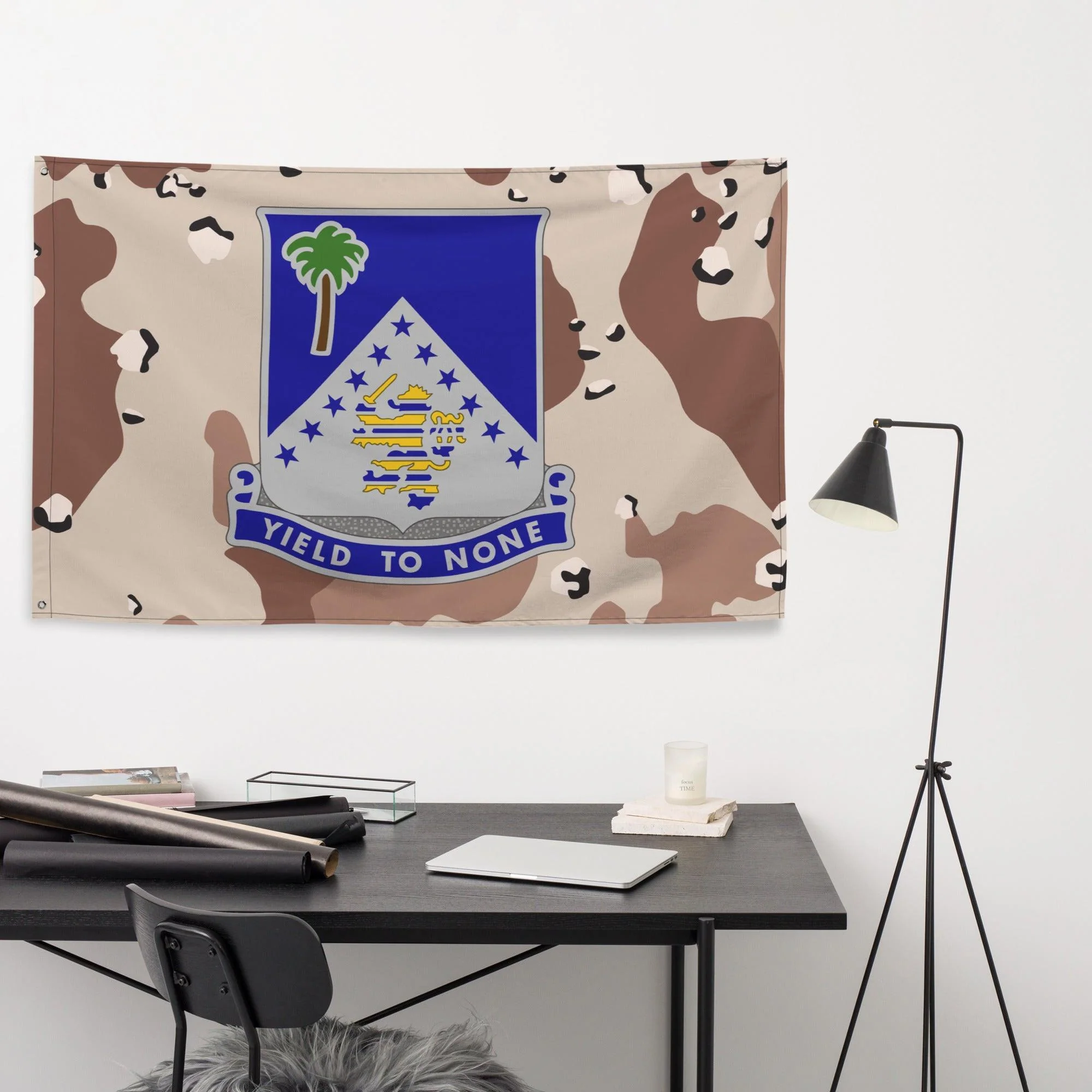 U.S. Army 125th Infantry Regiment Chocolate-Chip Camo Flag - Image 3