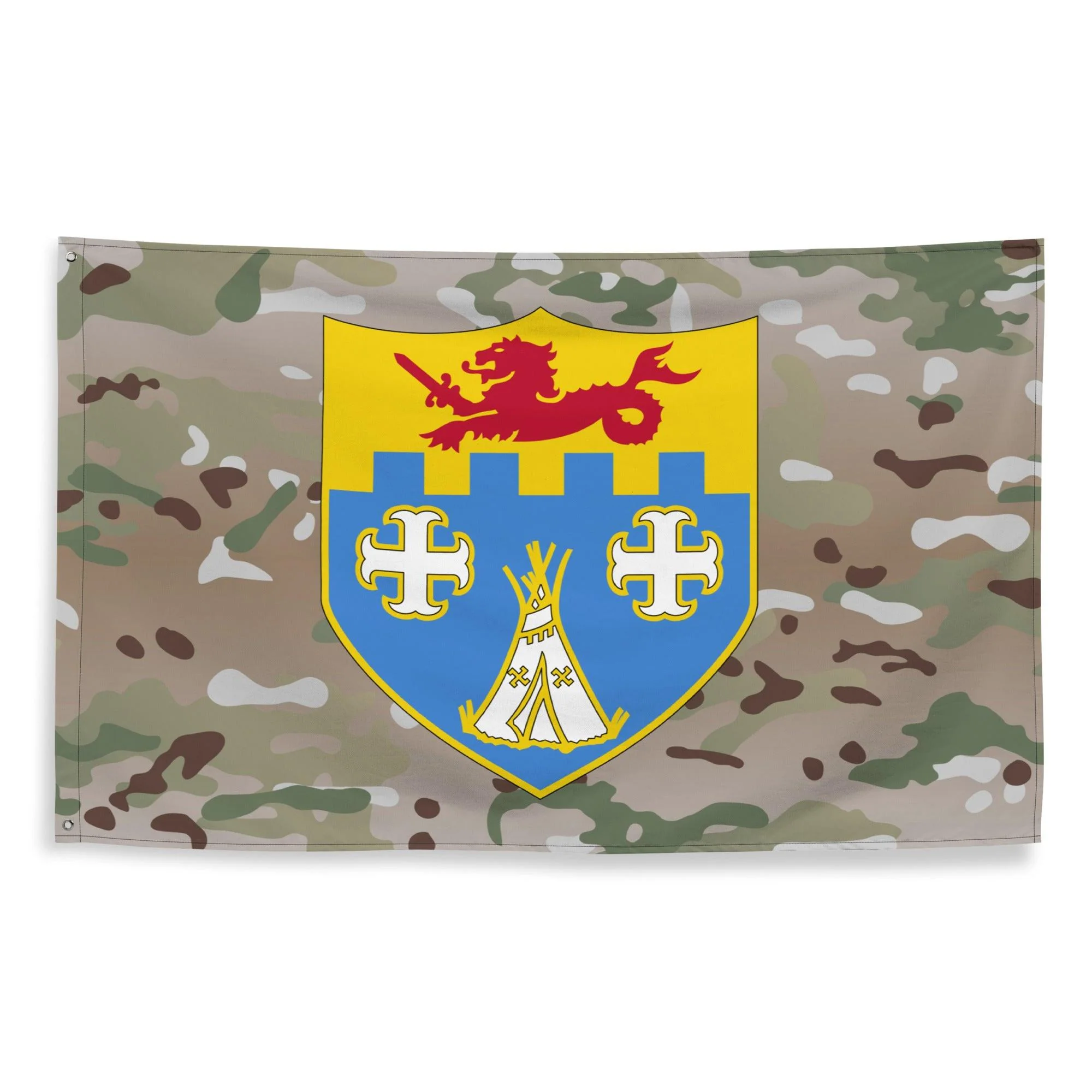 U.S. Army 12th Infantry Regiment Multicam Flag - Image 4