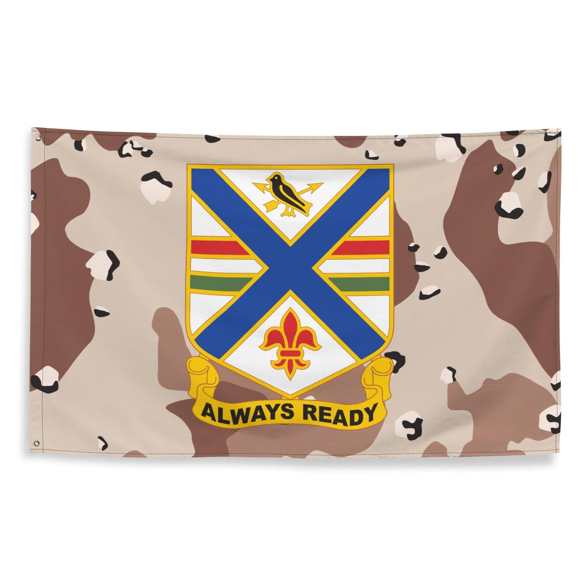 U.S. Army 130th Infantry Regiment Chocolate-Chip Camo Flag - Image 4