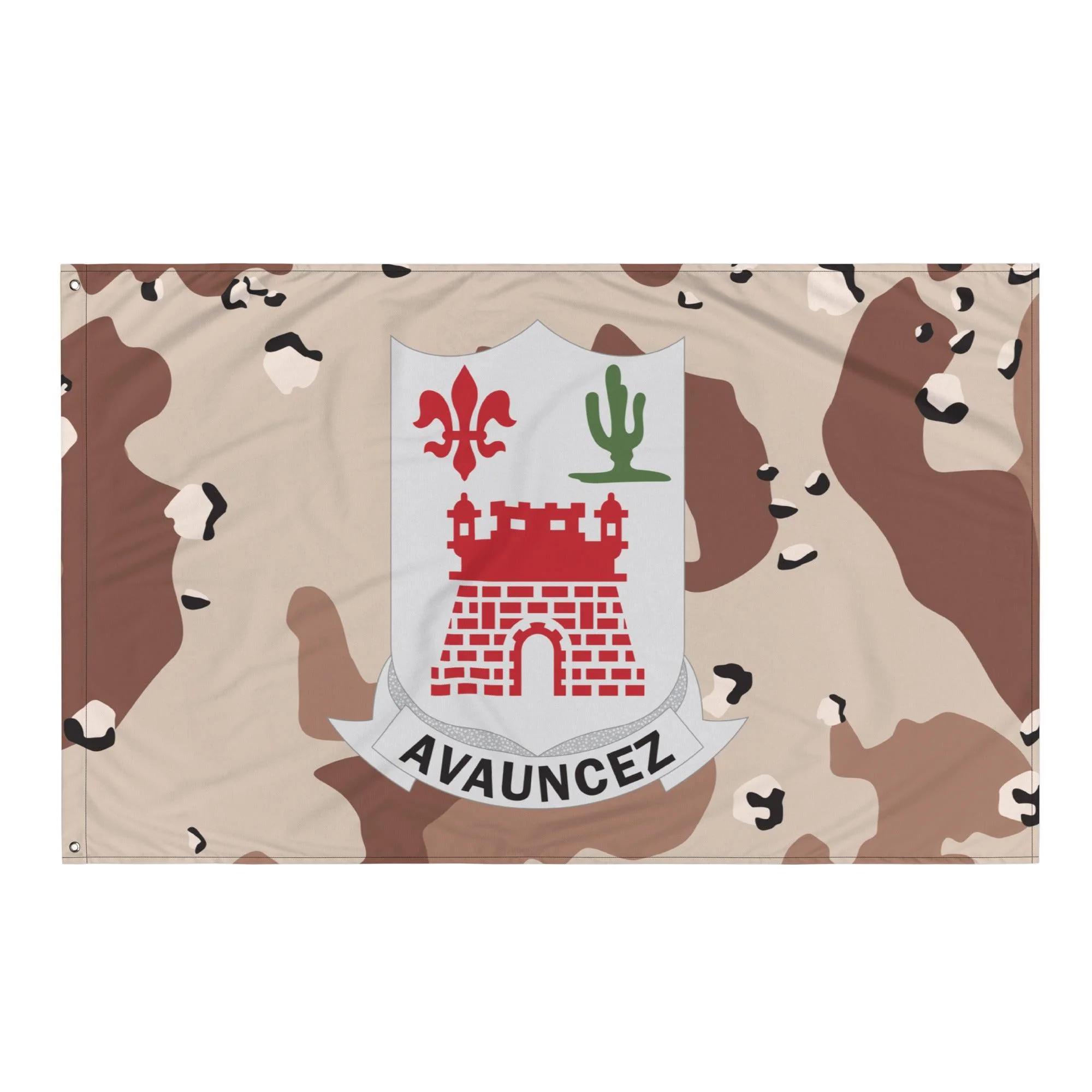 U.S. Army 133rd Infantry Regiment Chocolate-Chip Camo Flag