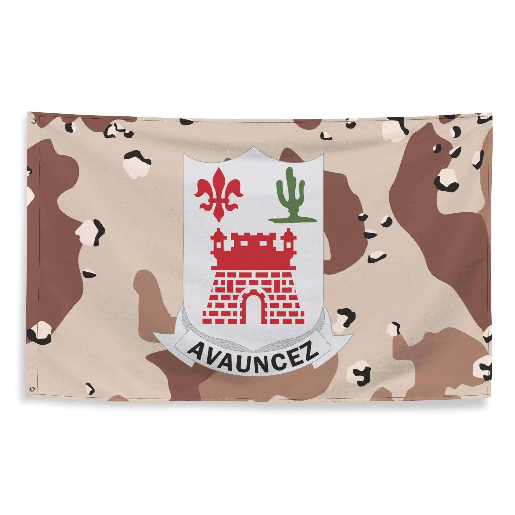 U.S. Army 133rd Infantry Regiment Chocolate-Chip Camo Flag - Image 4