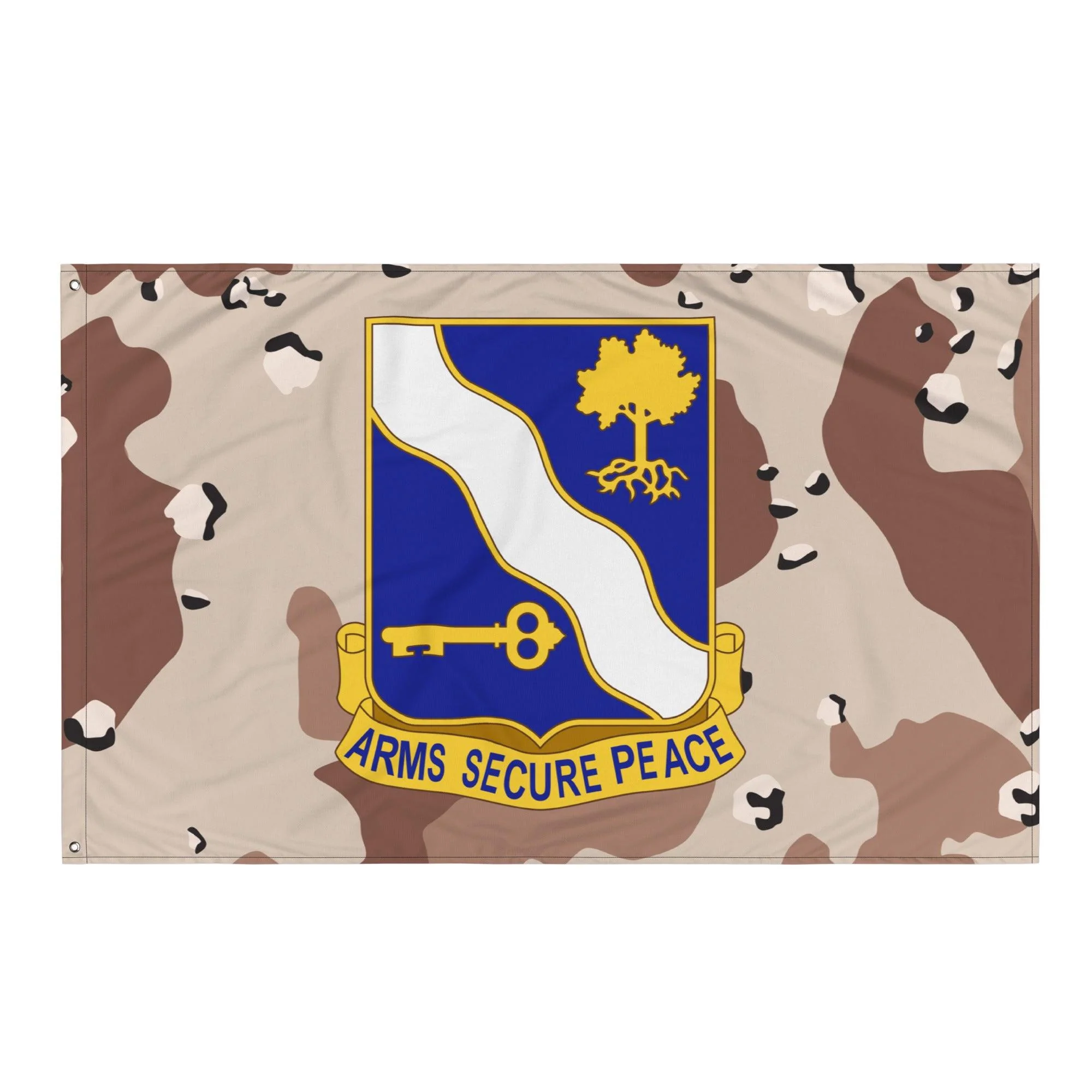 U.S. Army 143rd Infantry Regiment Chocolate-Chip Camo Flag