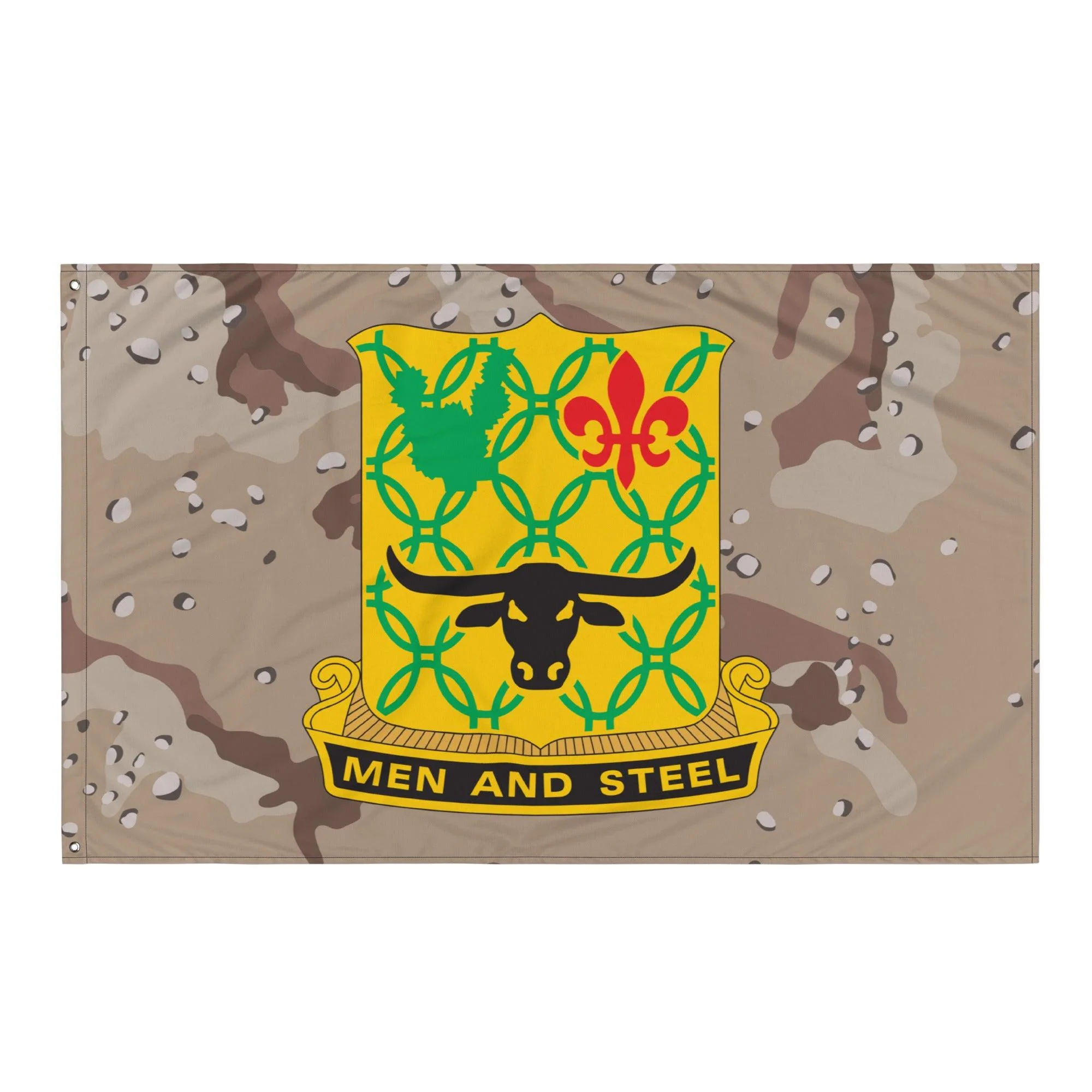 U.S. Army 149th Armor Regiment Chocolate-Chip Camo Flag - Image 3