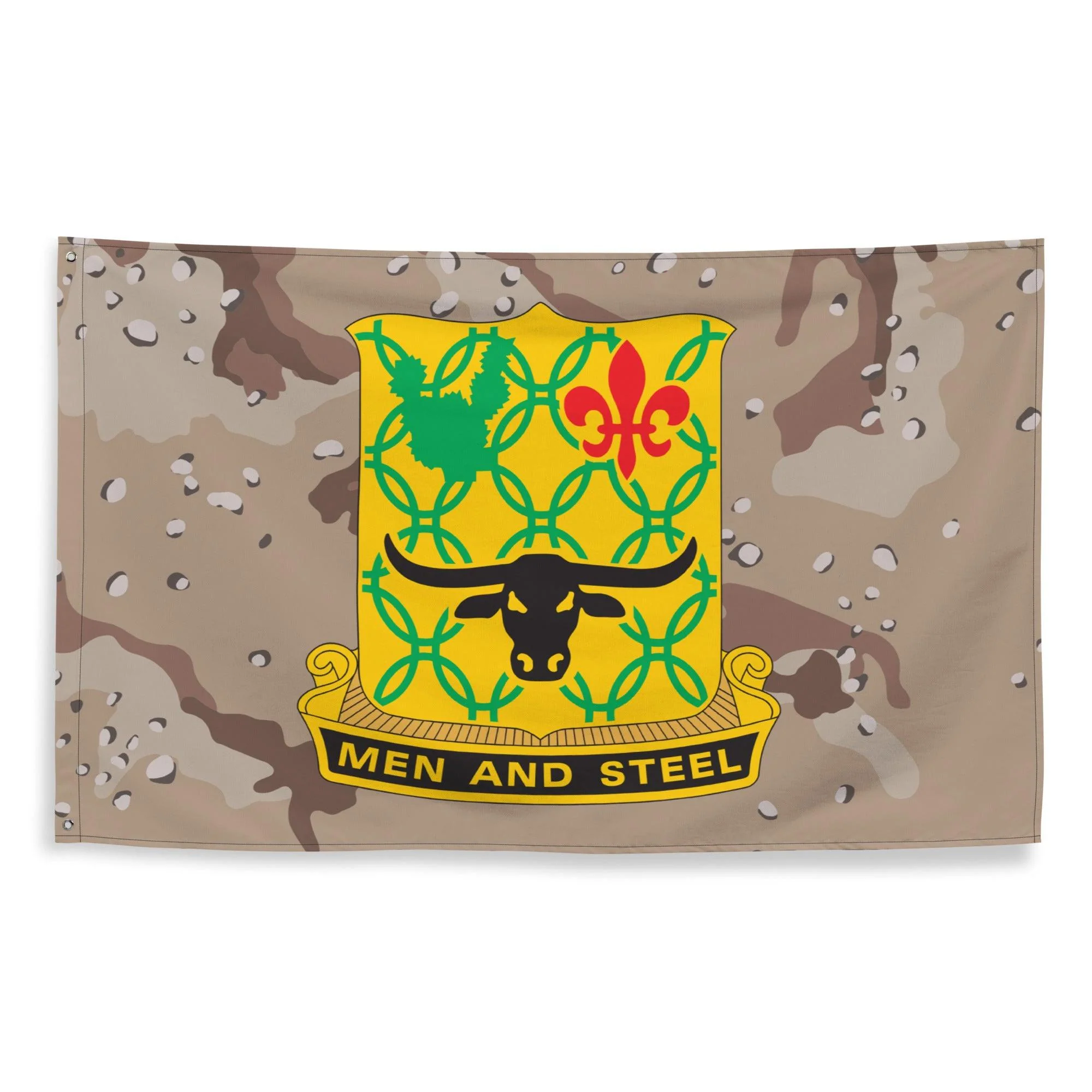 U.S. Army 149th Armor Regiment Chocolate-Chip Camo Flag - Image 4