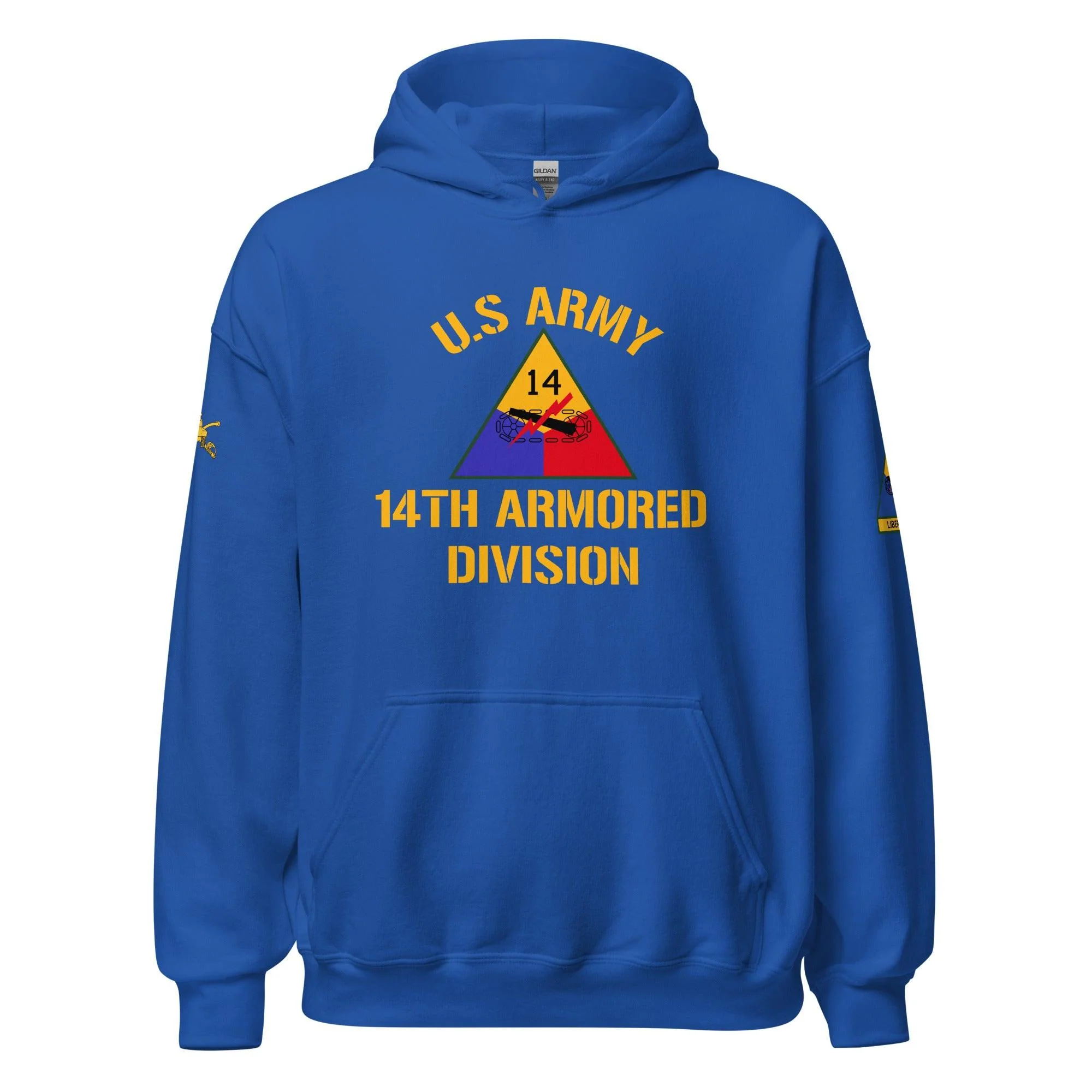 U.S. Army 14th Armored Division (14th AD) Armor Branch Unisex Hoodie - Image 13