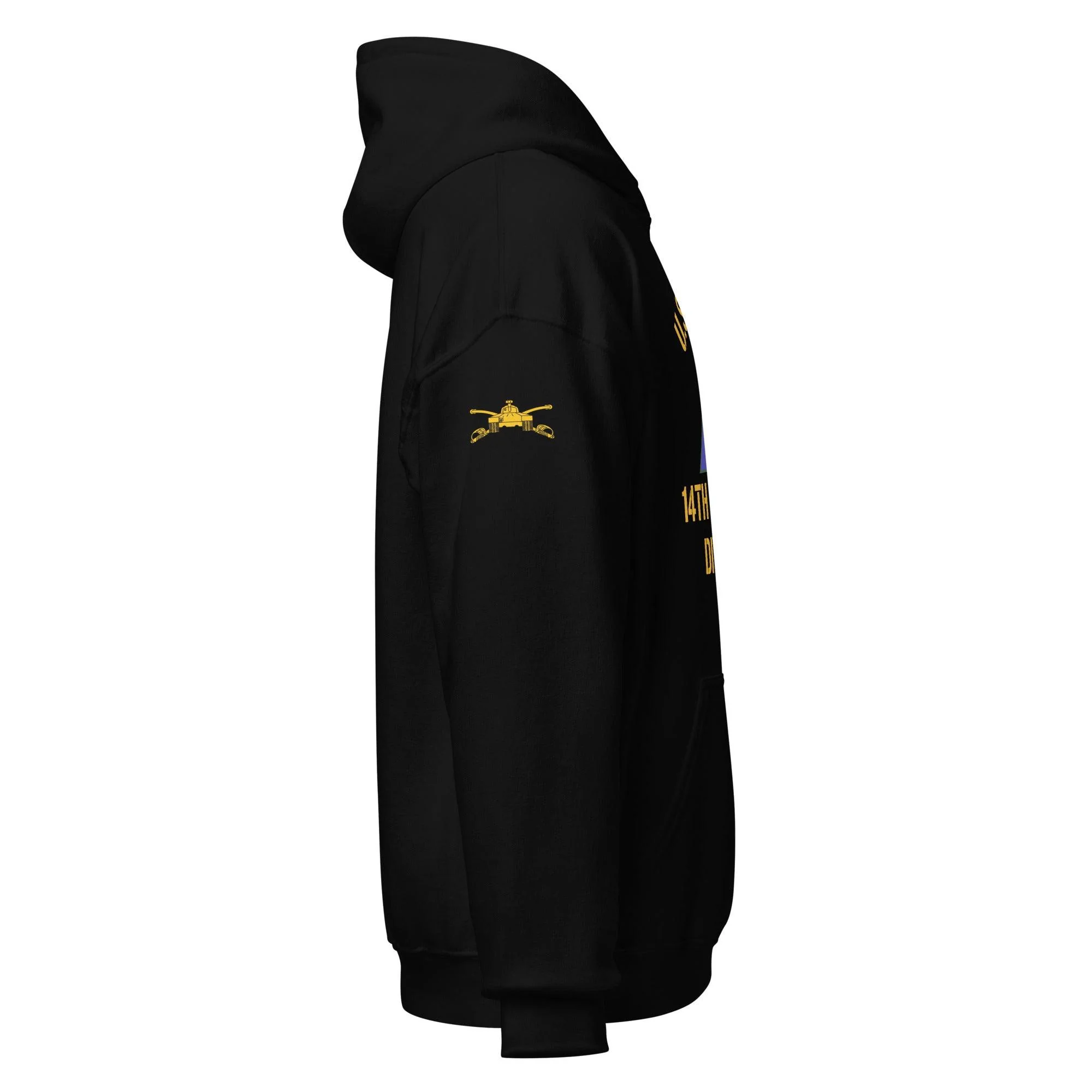 U.S. Army 14th Armored Division (14th AD) Armor Branch Unisex Hoodie - Image 2