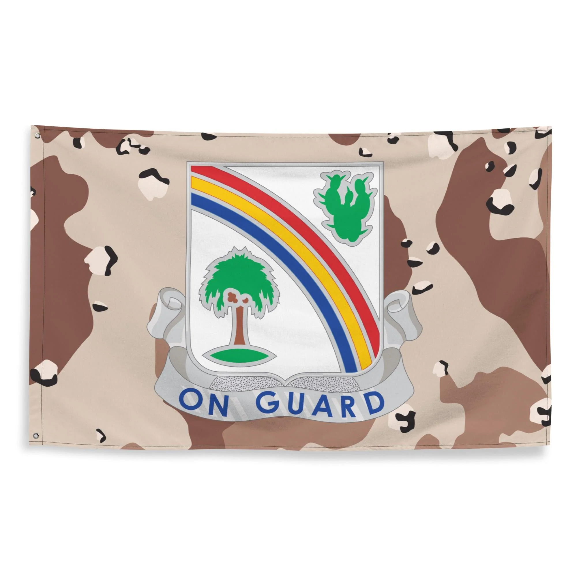 U.S. Army 168th Infantry Regiment Chocolate-Chip Camo Flag - Image 4