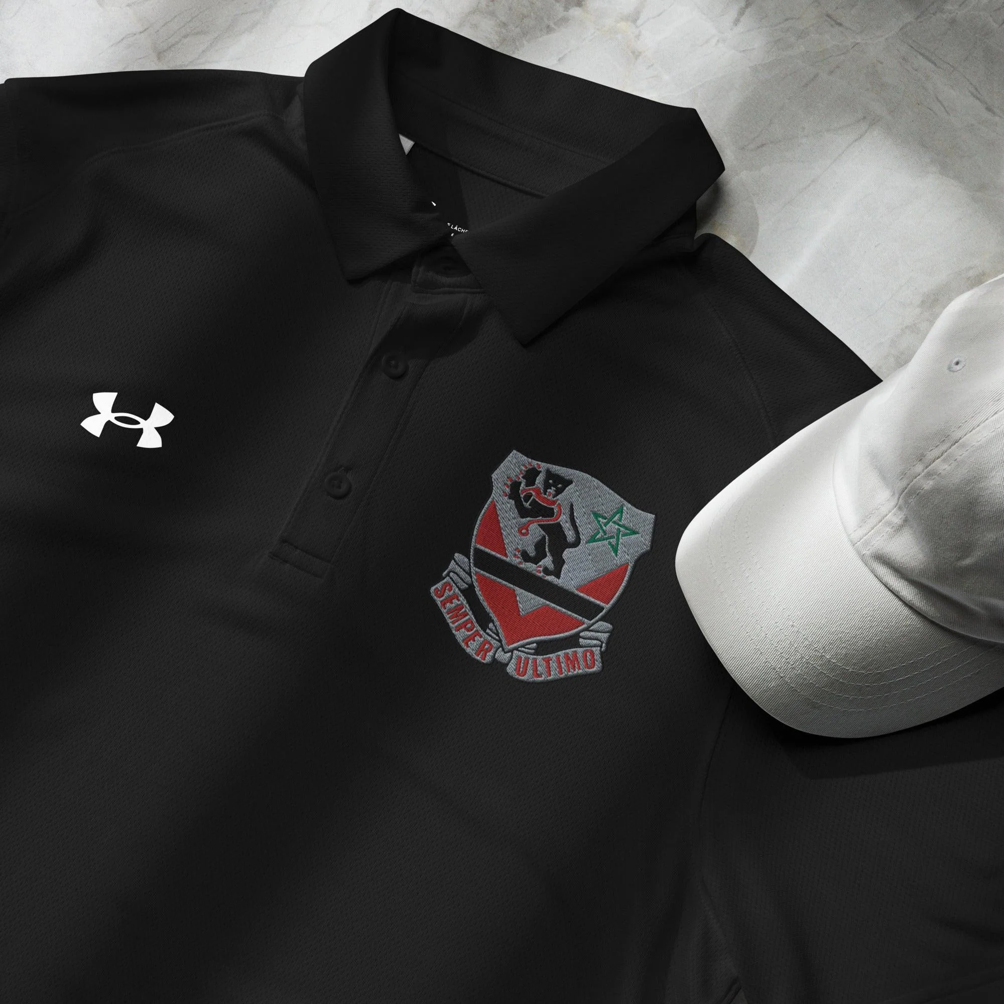 U.S. Army 16th Engineer Bn Embroidered Under Armour® Men's Polo - Image 5